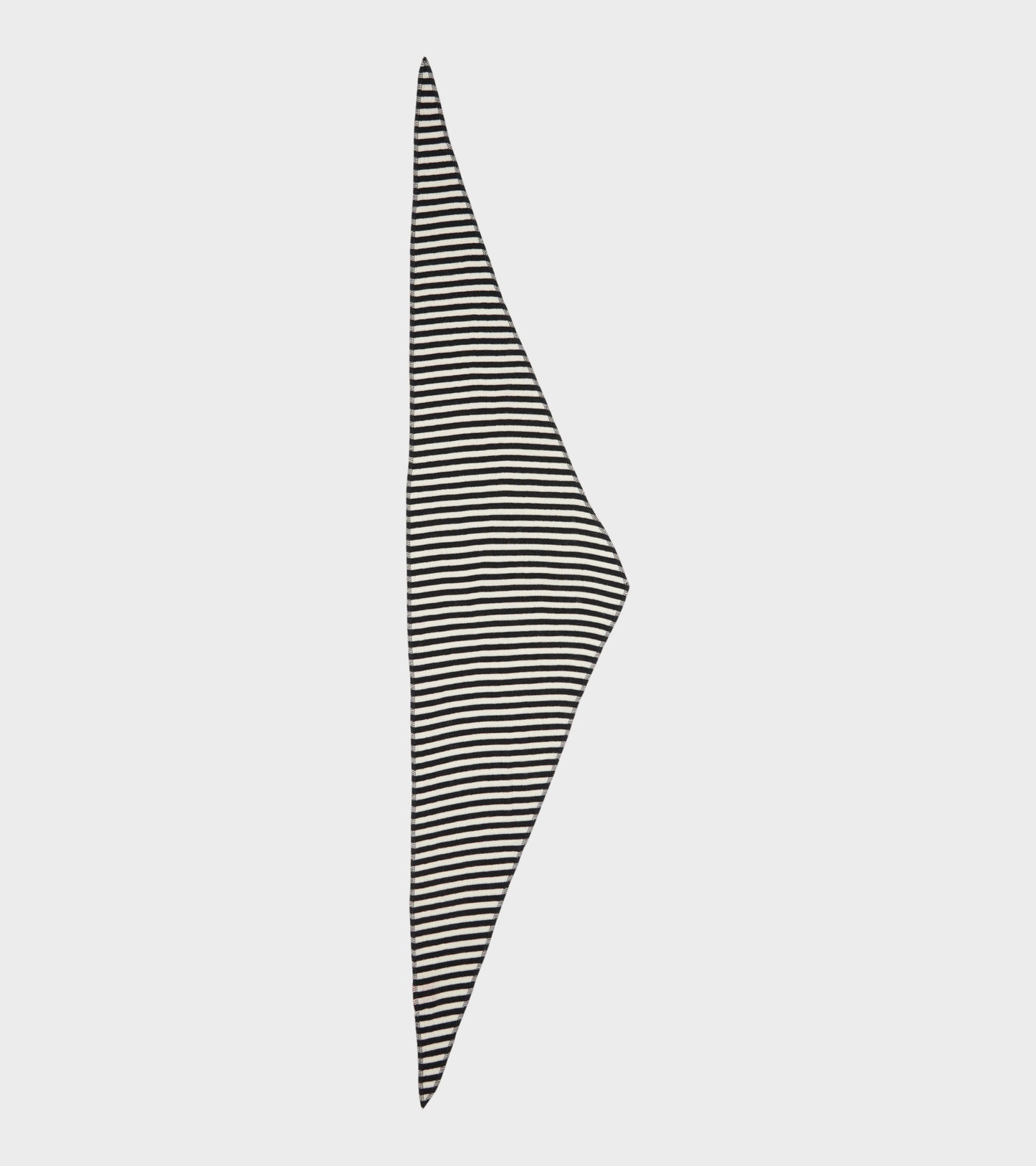 Scarf Triangle Wool Black/Ecru