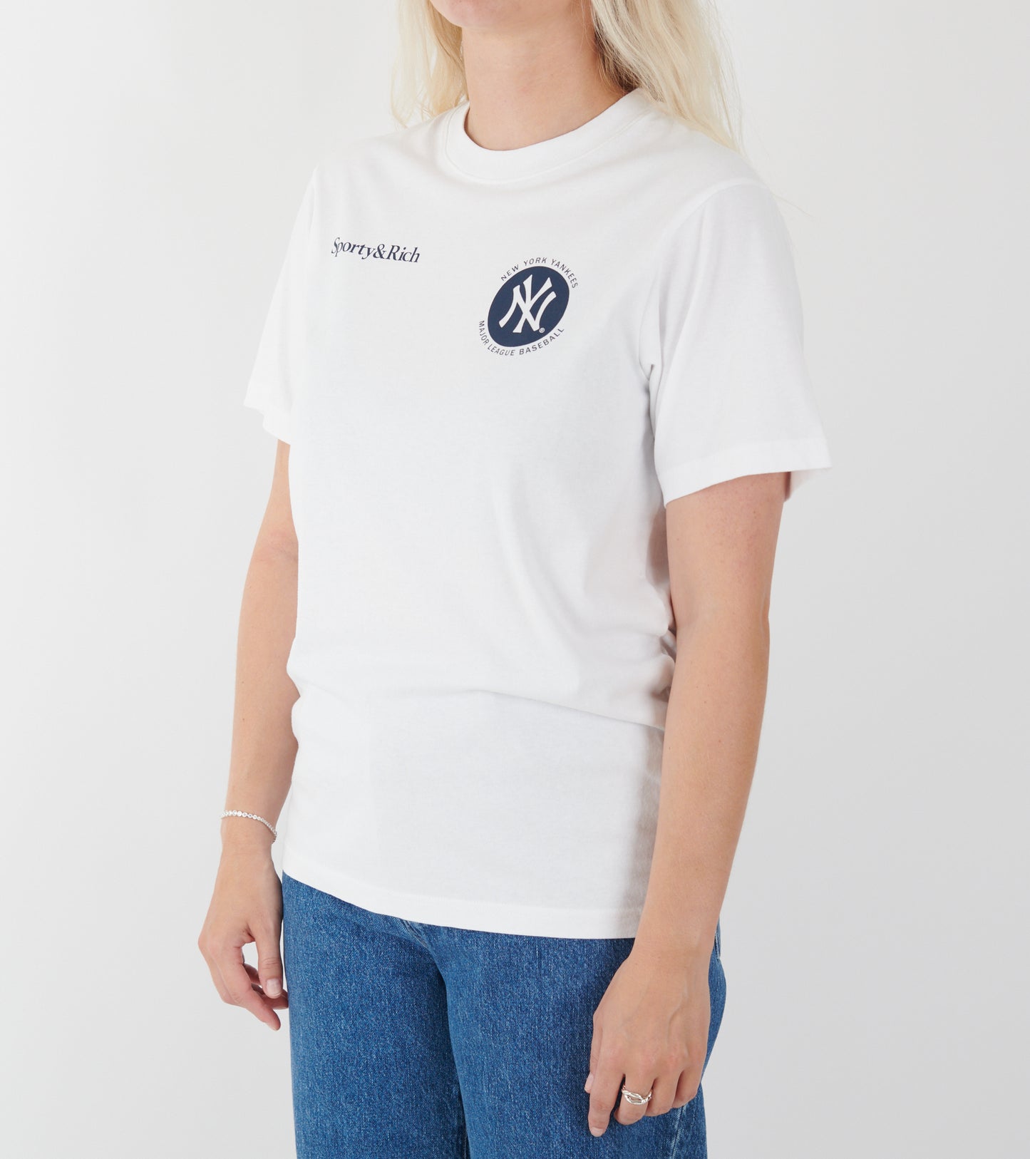 Major League T-shirt White/Navy