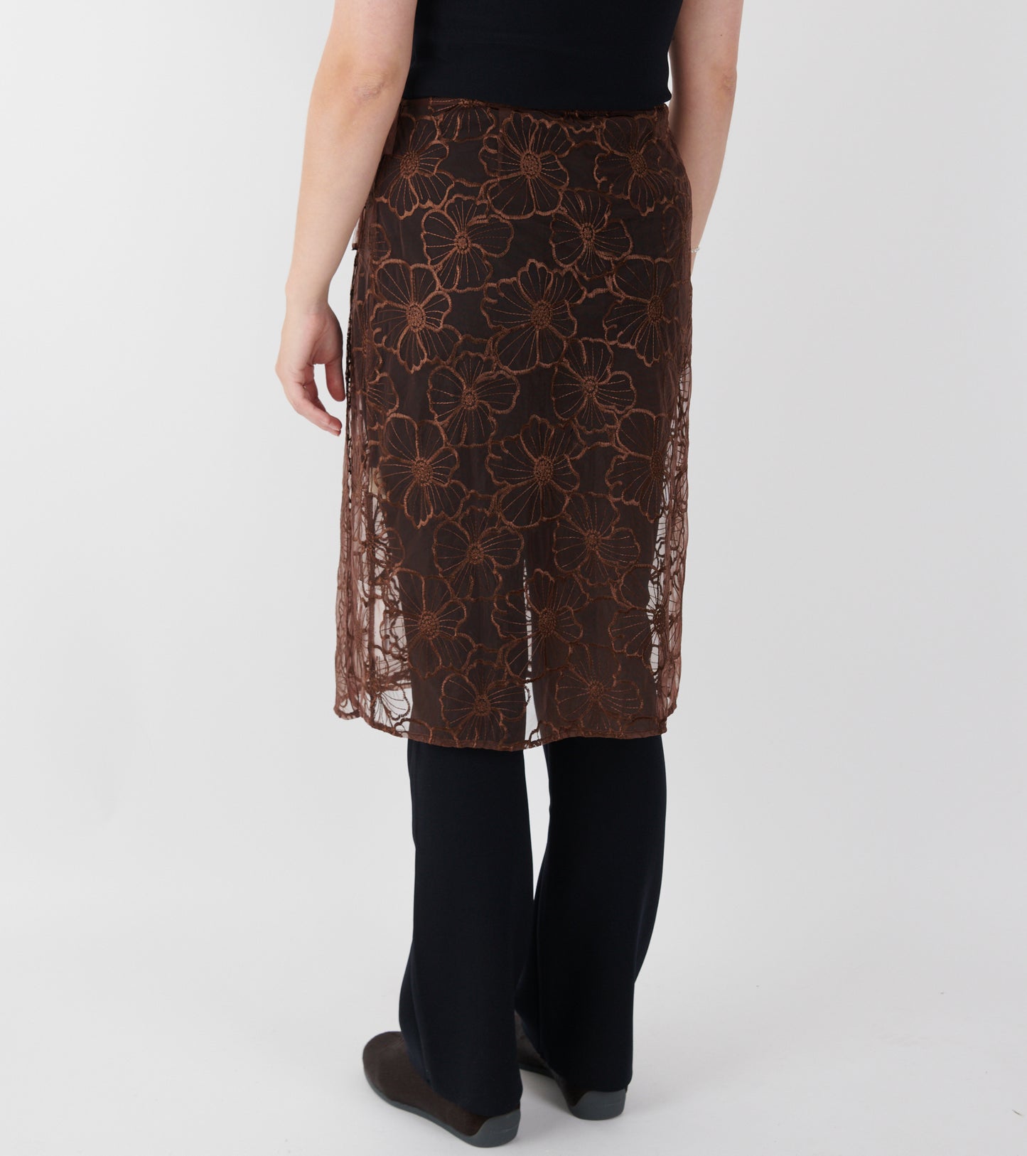 Alba Long Skirt Brown