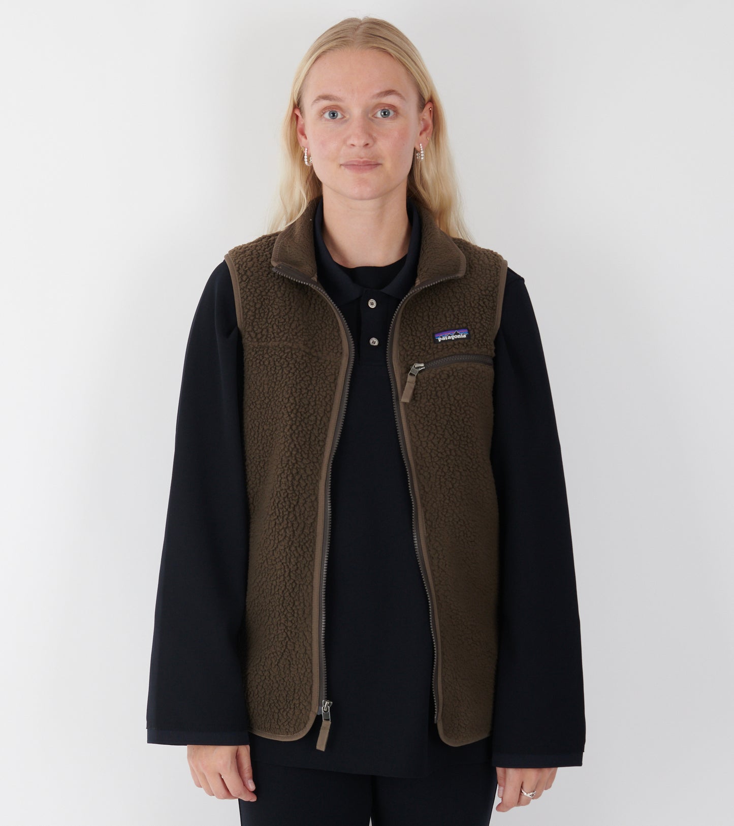 W's Retro Pile Vest Otter Brown