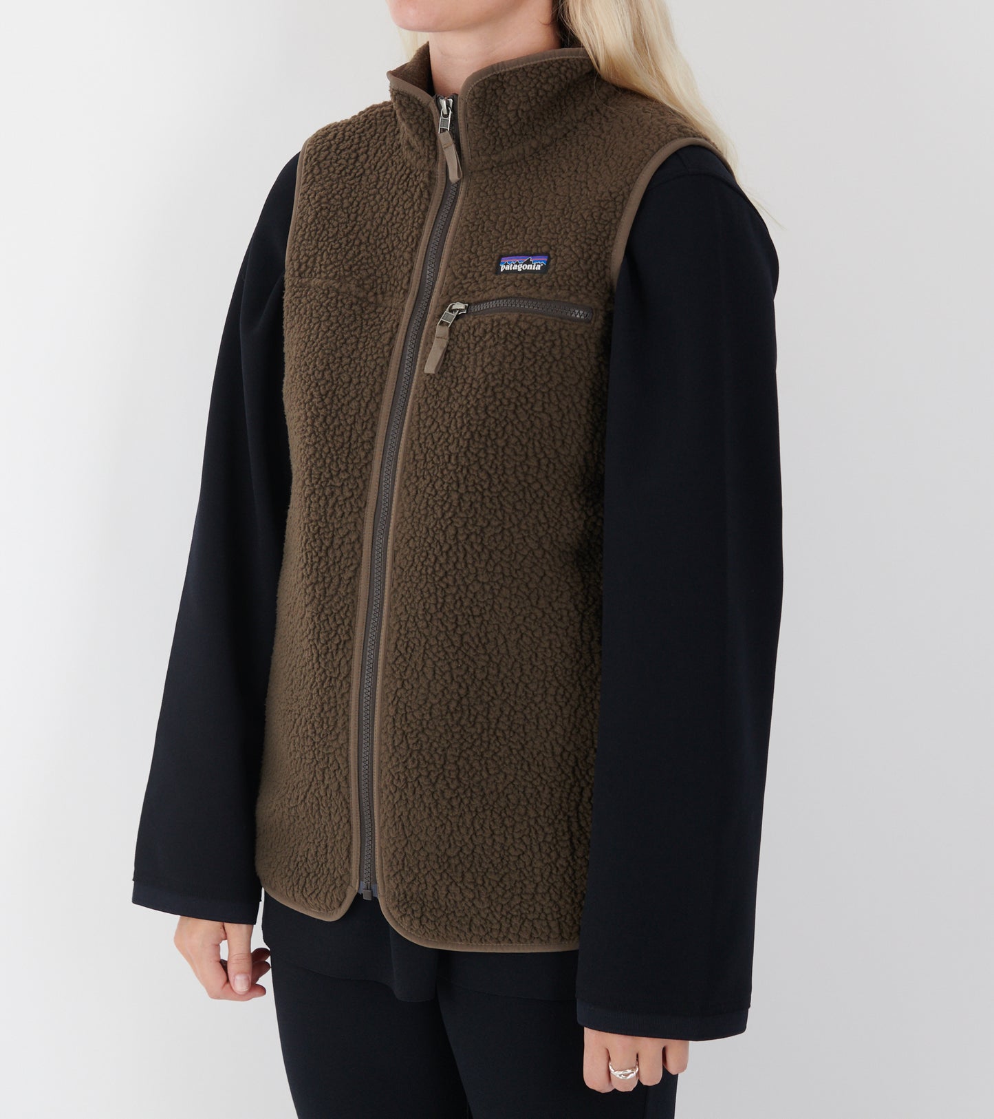 W's Retro Pile Vest Otter Brown