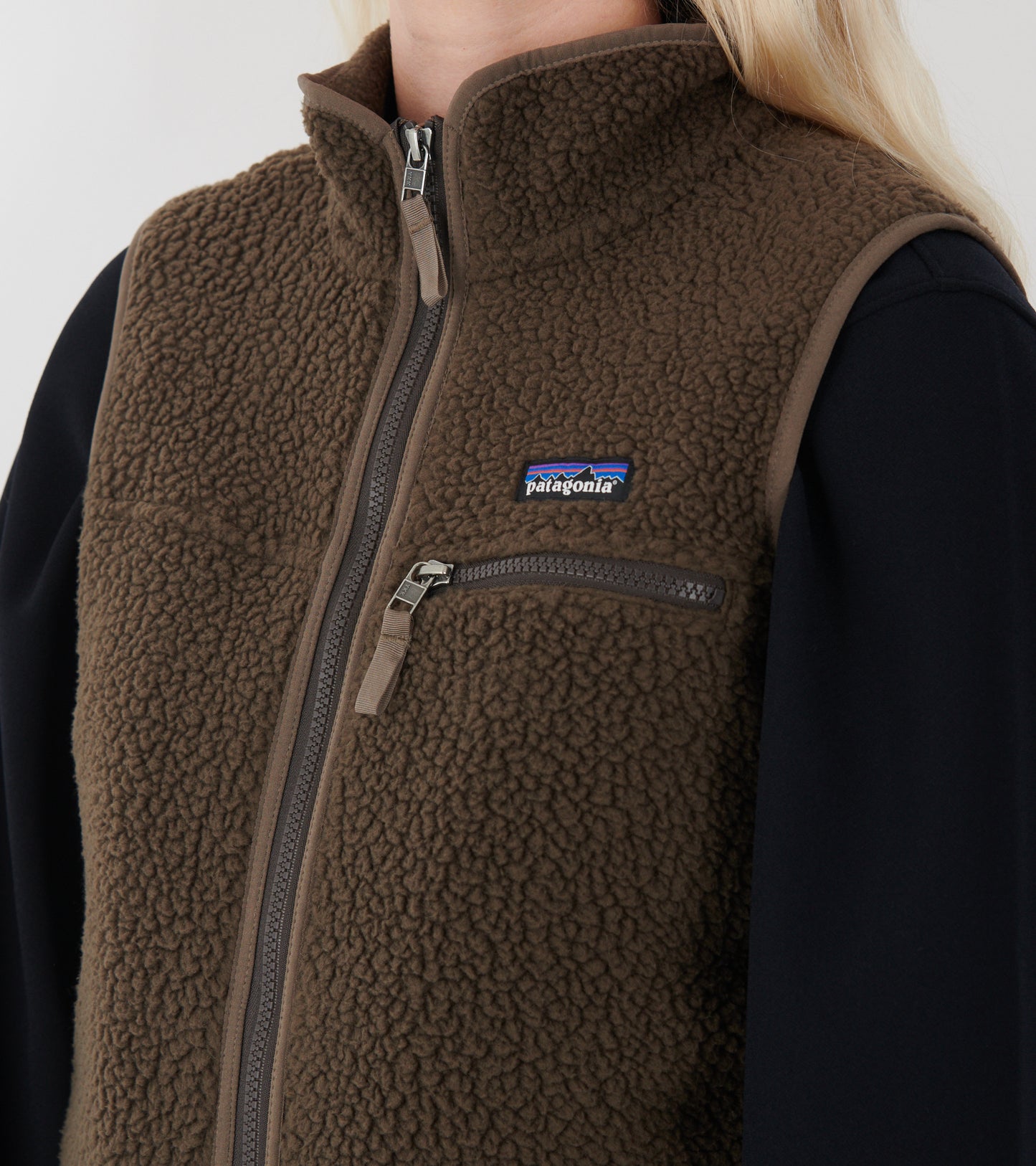 W's Retro Pile Vest Otter Brown