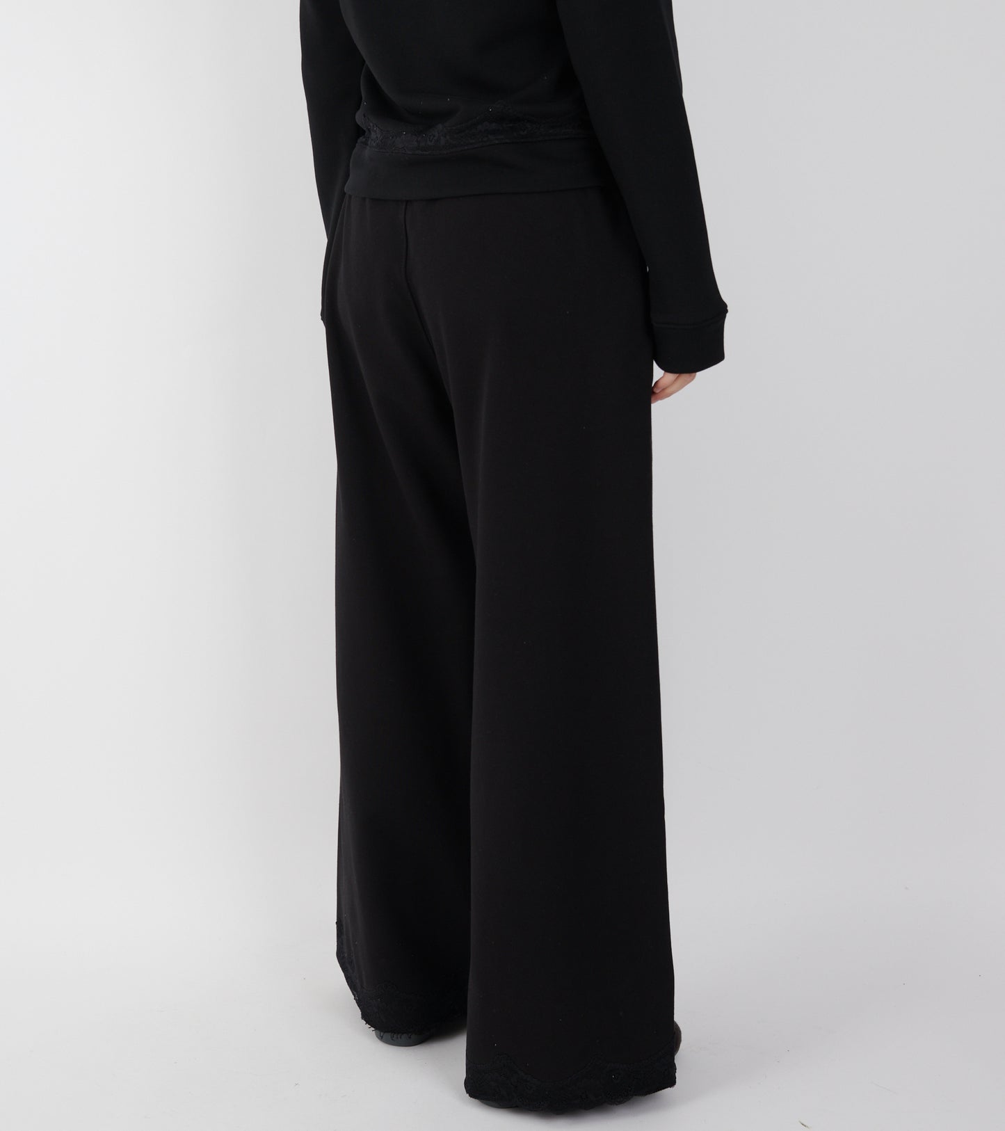 Lace Sweatpants Black