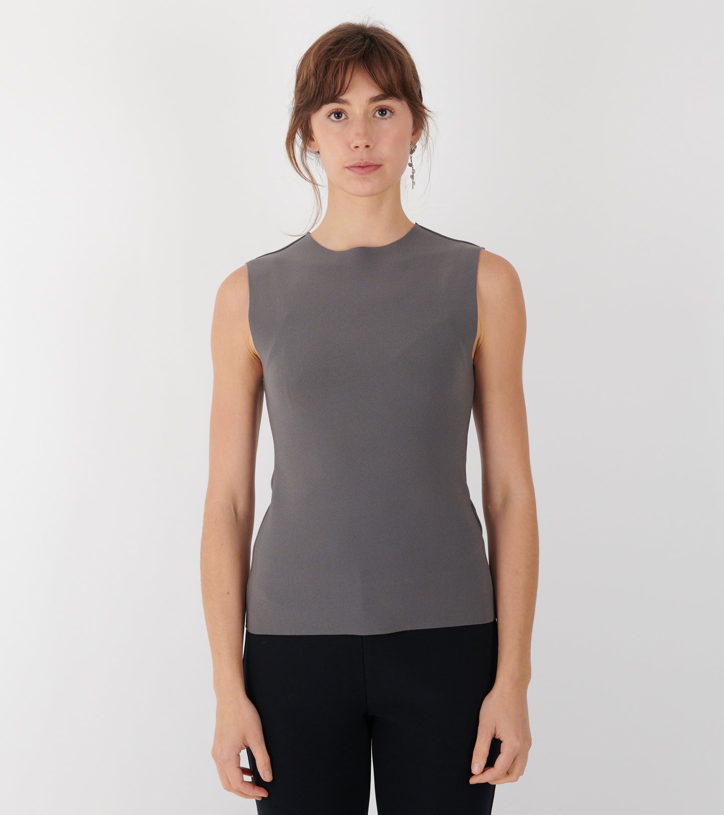 Lay2 Drape Top Silver
