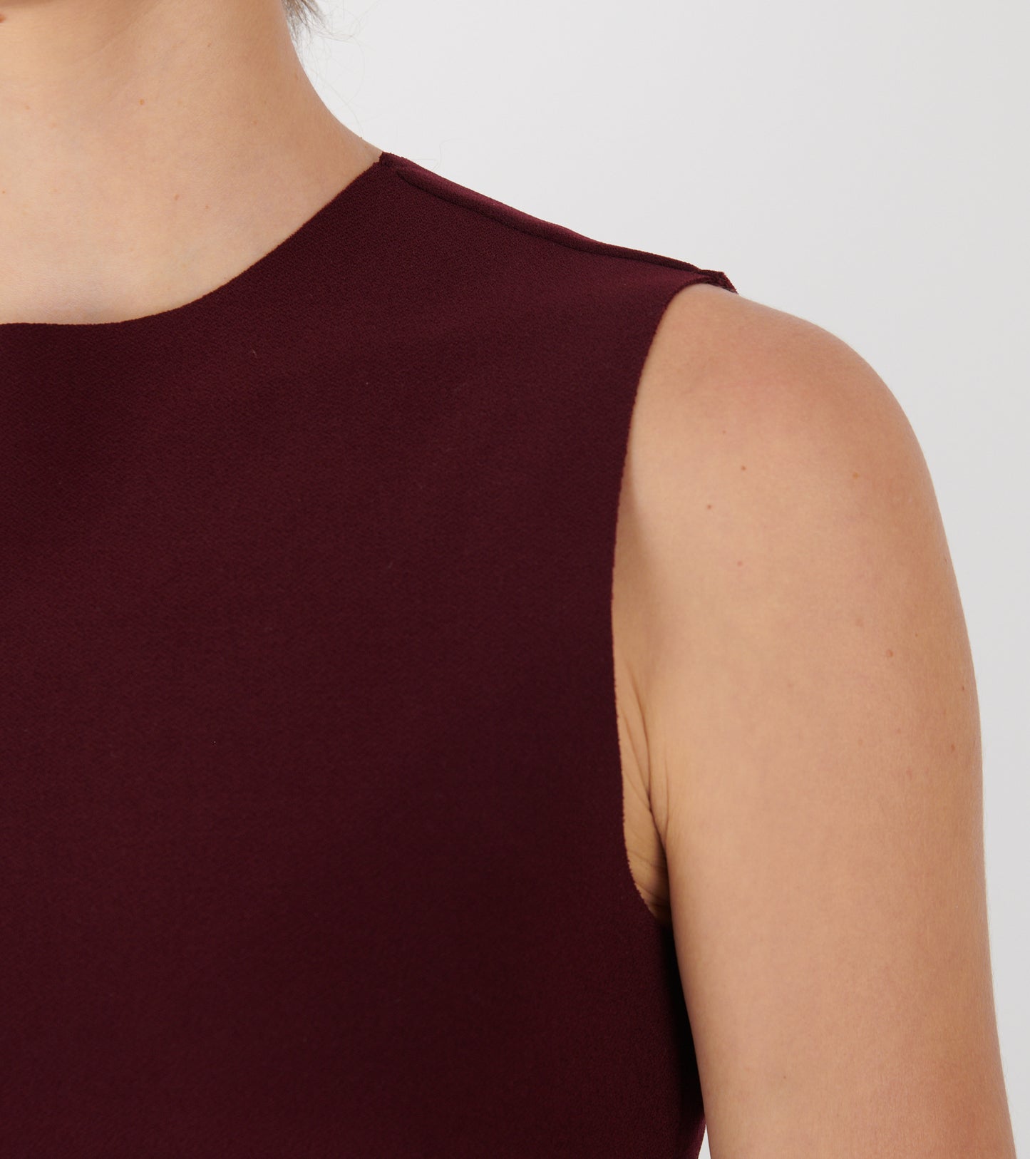 Lay2 Drape Top Maroon