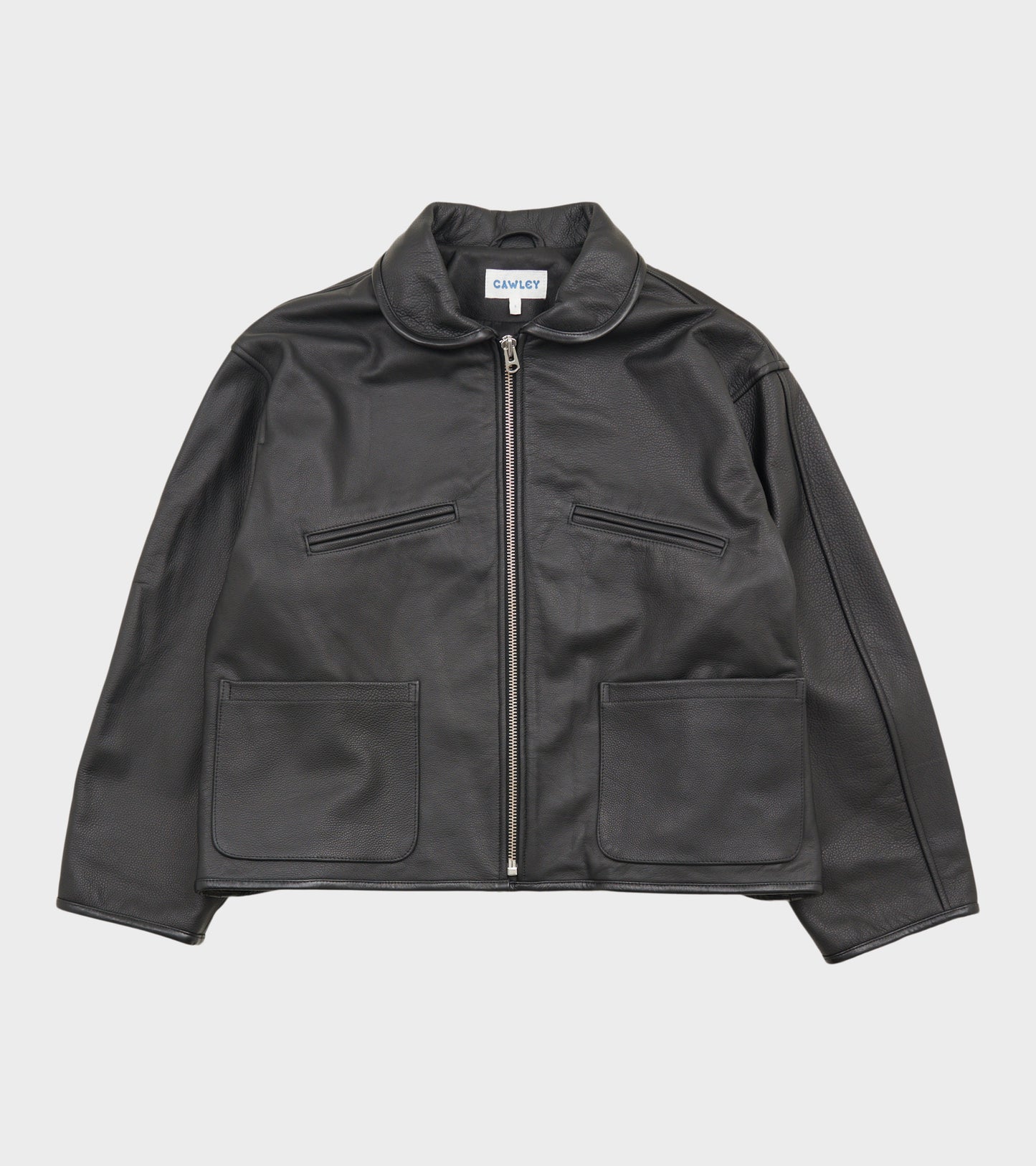Leather Flying Jacket Black