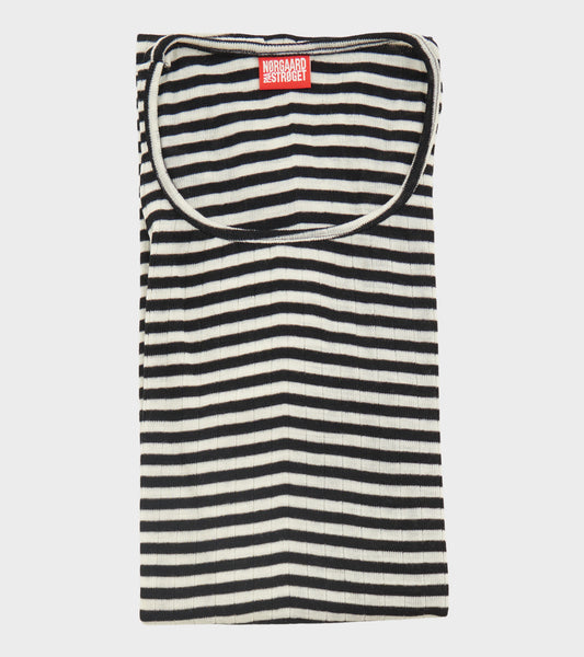 101 Wool Rib Black/Ecru