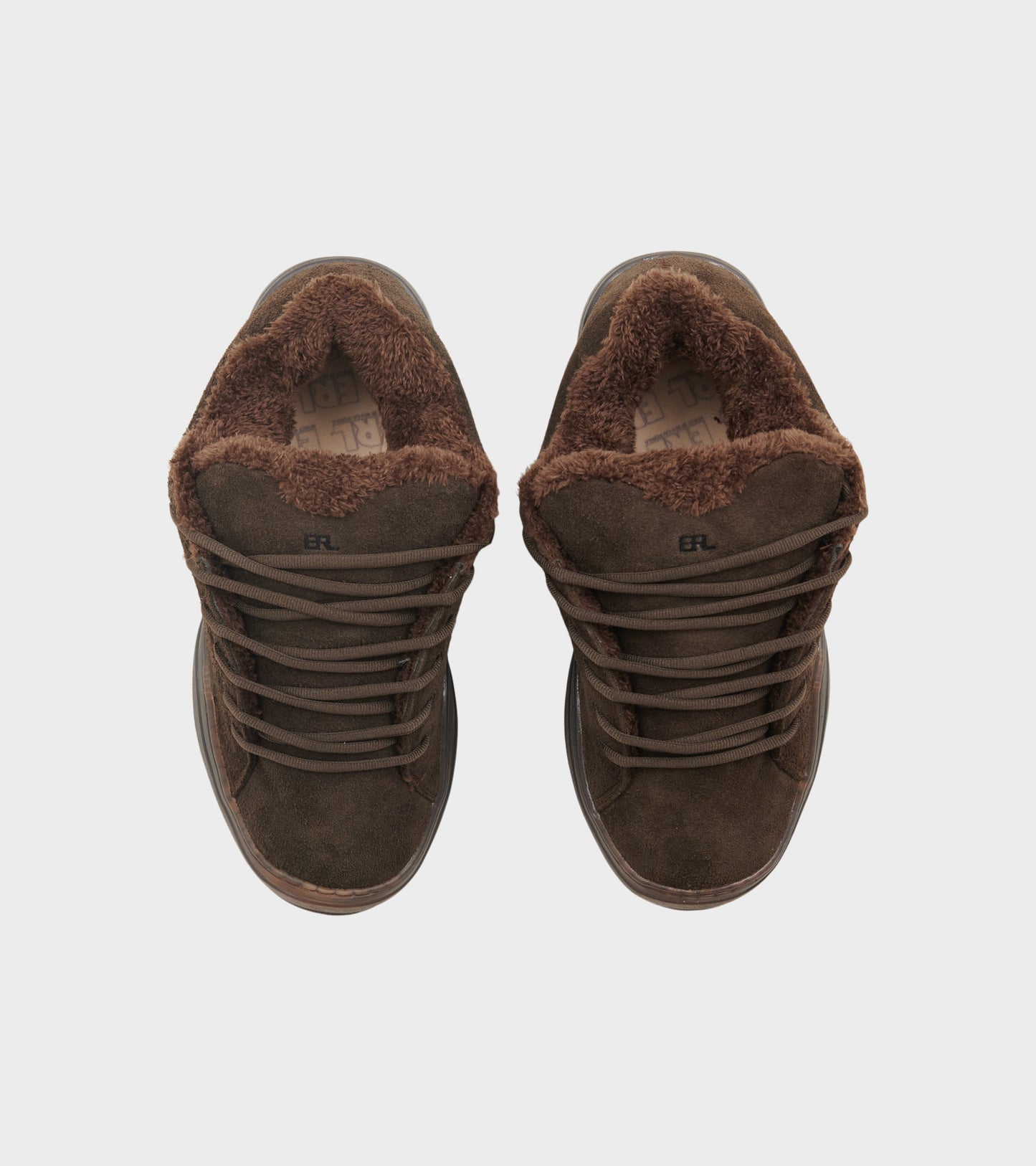 Suede Vamp Skate Sneakers Mud Brown