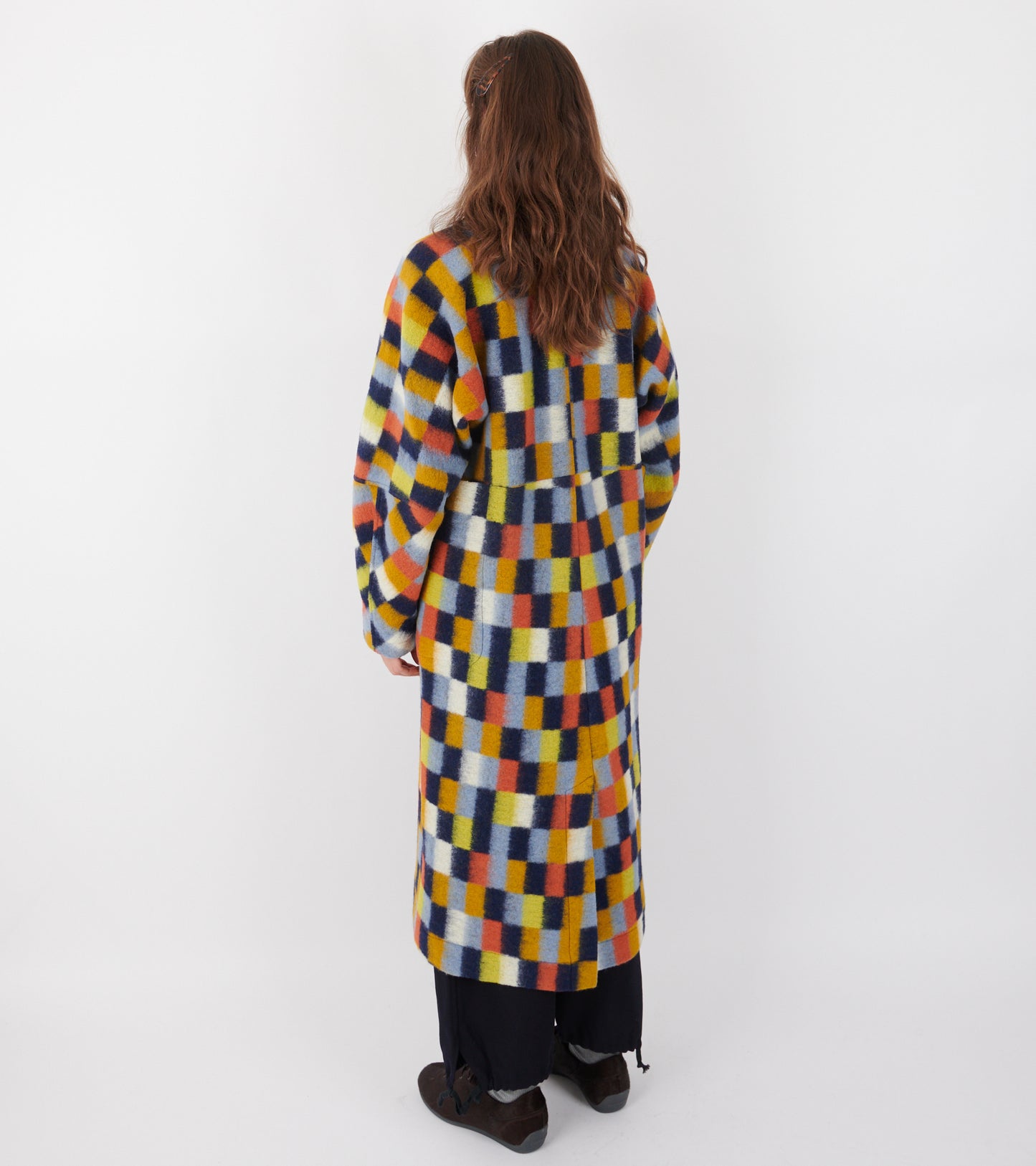 Banana Coat Brushed Squares