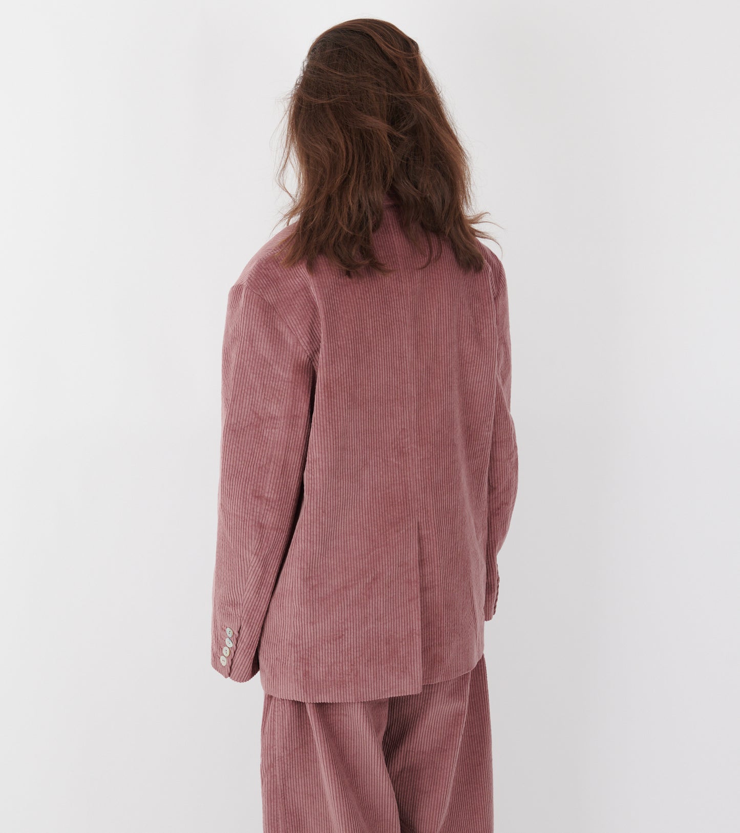 Japanese Cotton Corduroy Andie Blazer Thistle