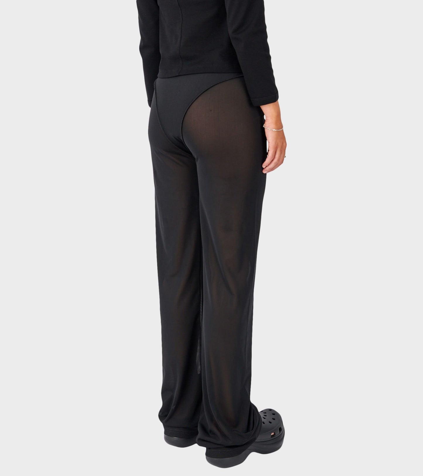 Wonder Pants Black Mesh
