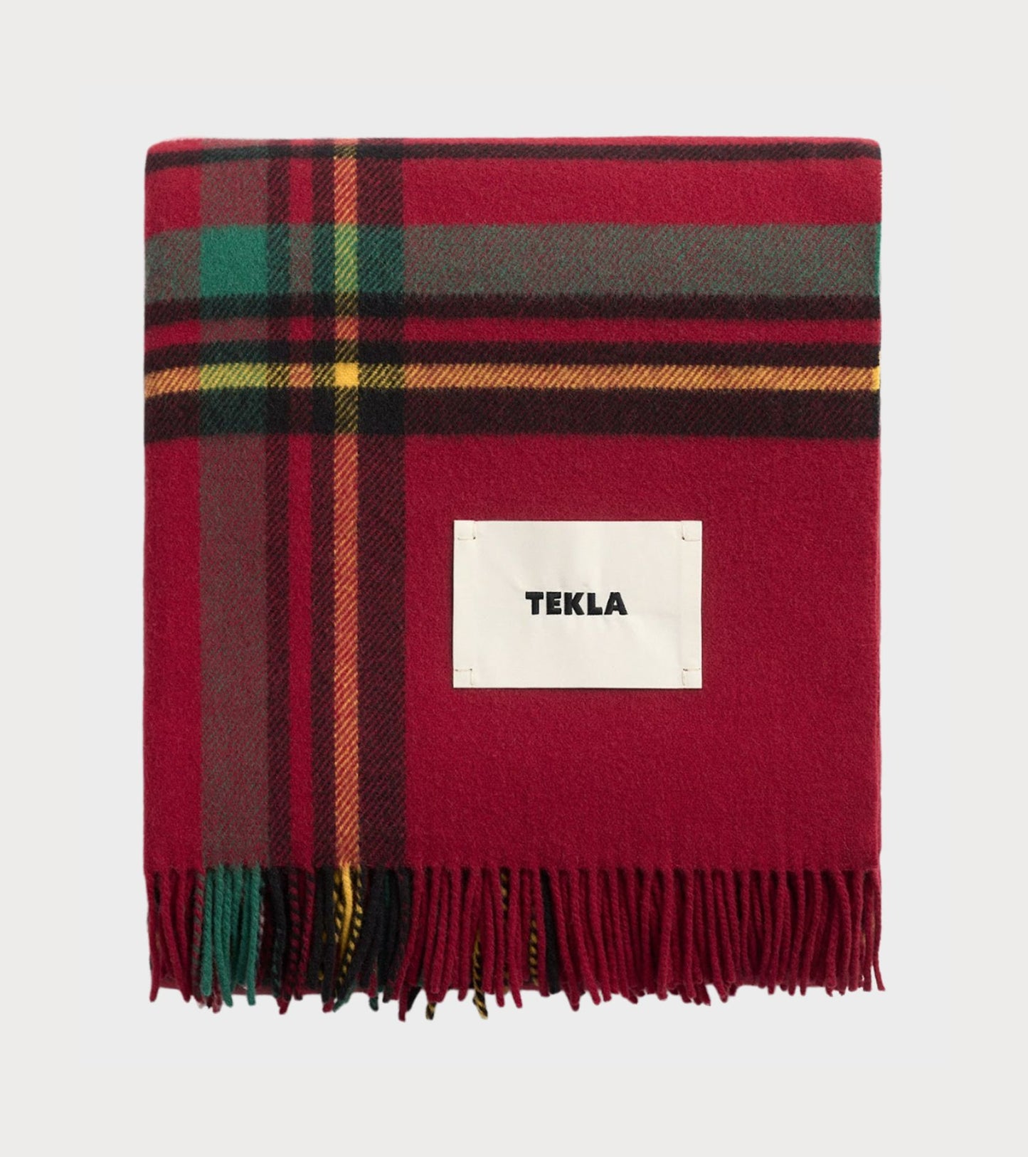 Lambswool Blanket Red Plaid