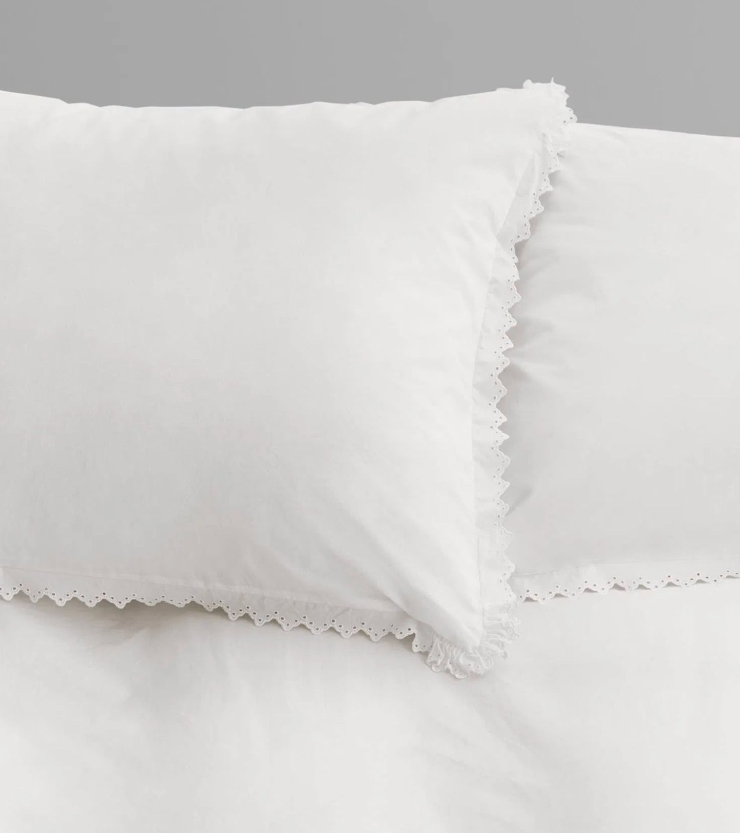 Anaïs Broderie Anglaise Percale Pillow 60x63 Broken White