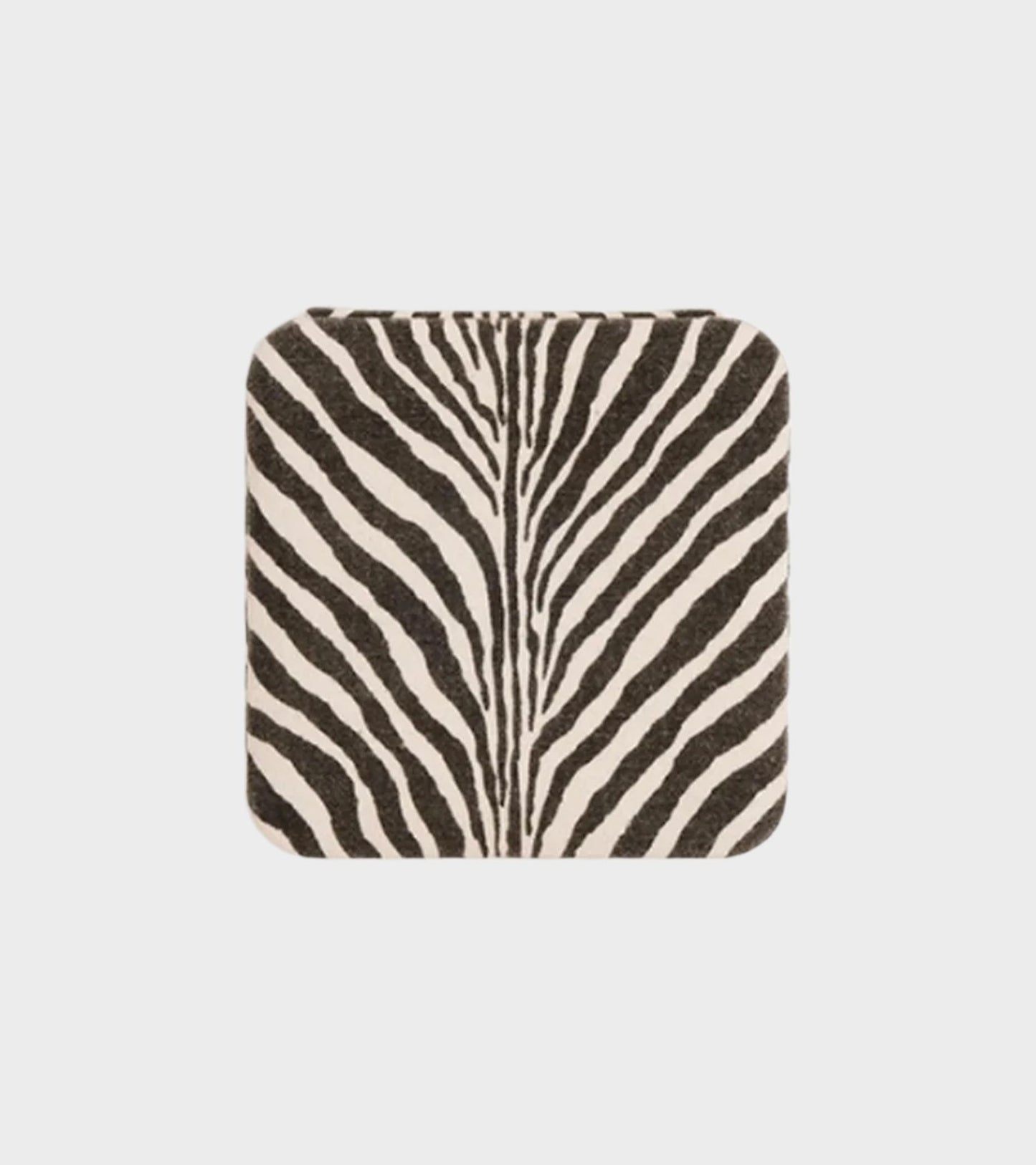 Zebra Jewelry Travel Box Black/White
