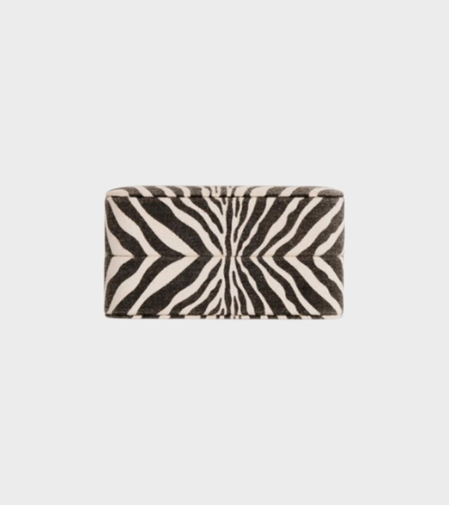 Zebra Jewelry Travel Box Black/White