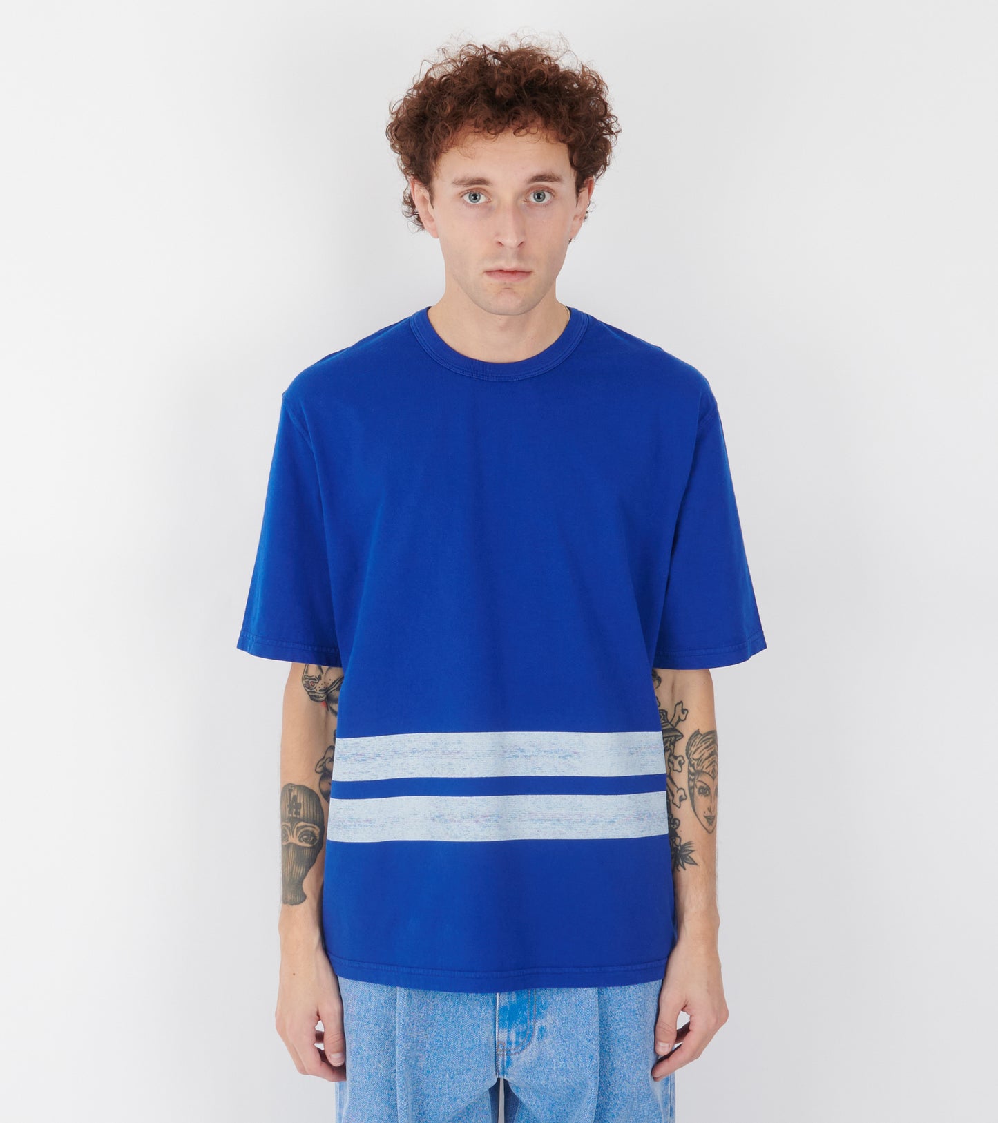 Marina Print T-shirt Blue