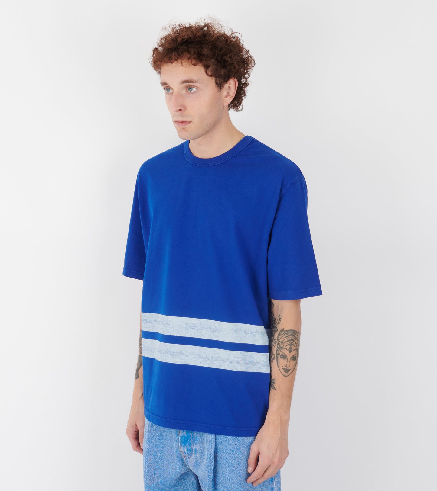 Marina Print T-shirt Blue