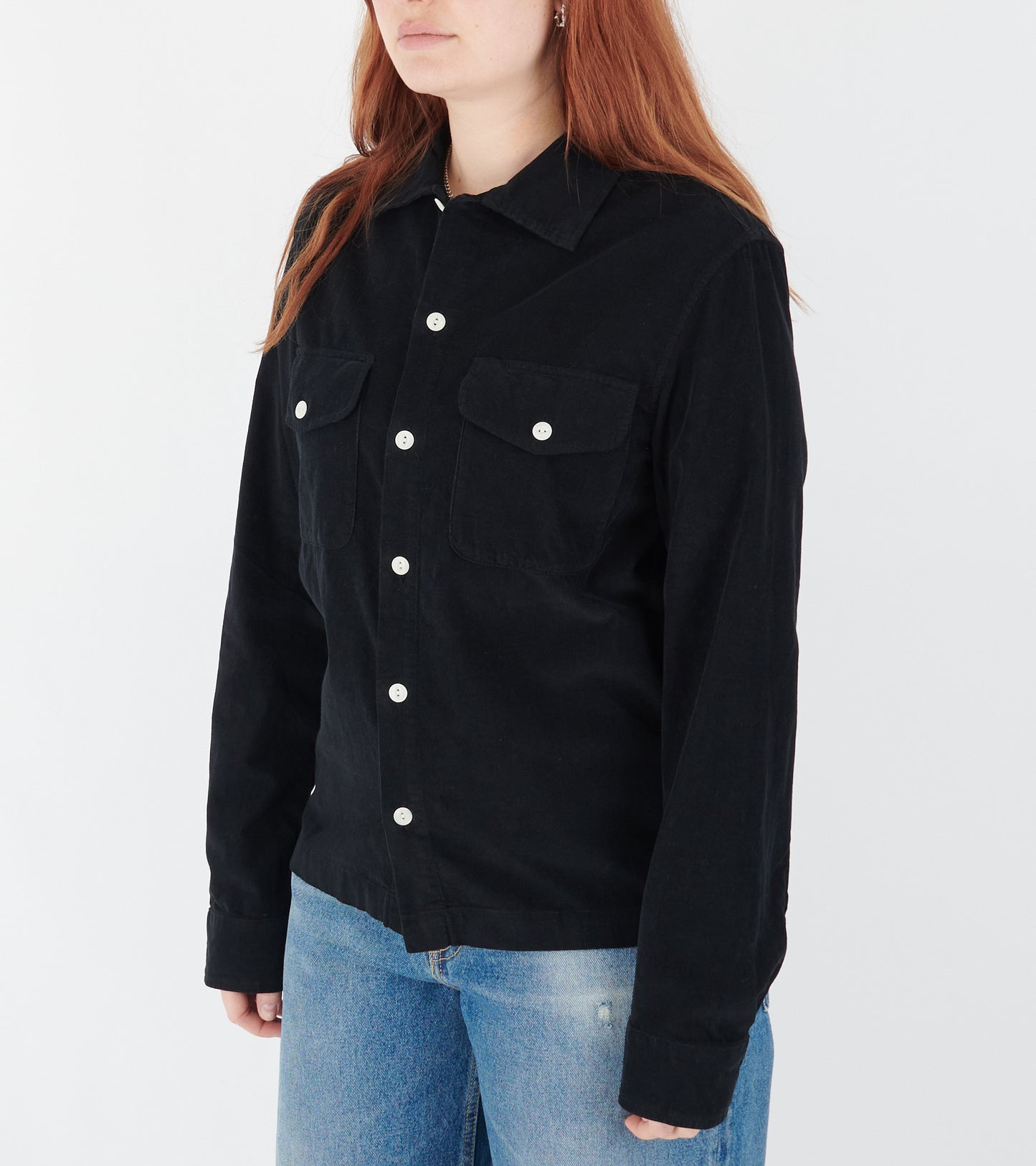 Corduroy Shirt Black