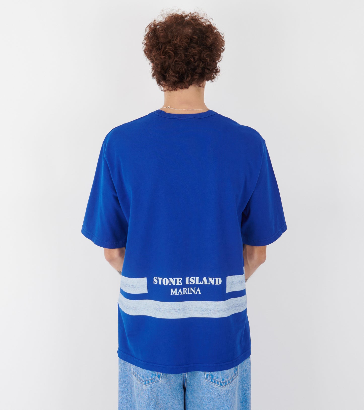Marina Print T-shirt Blue