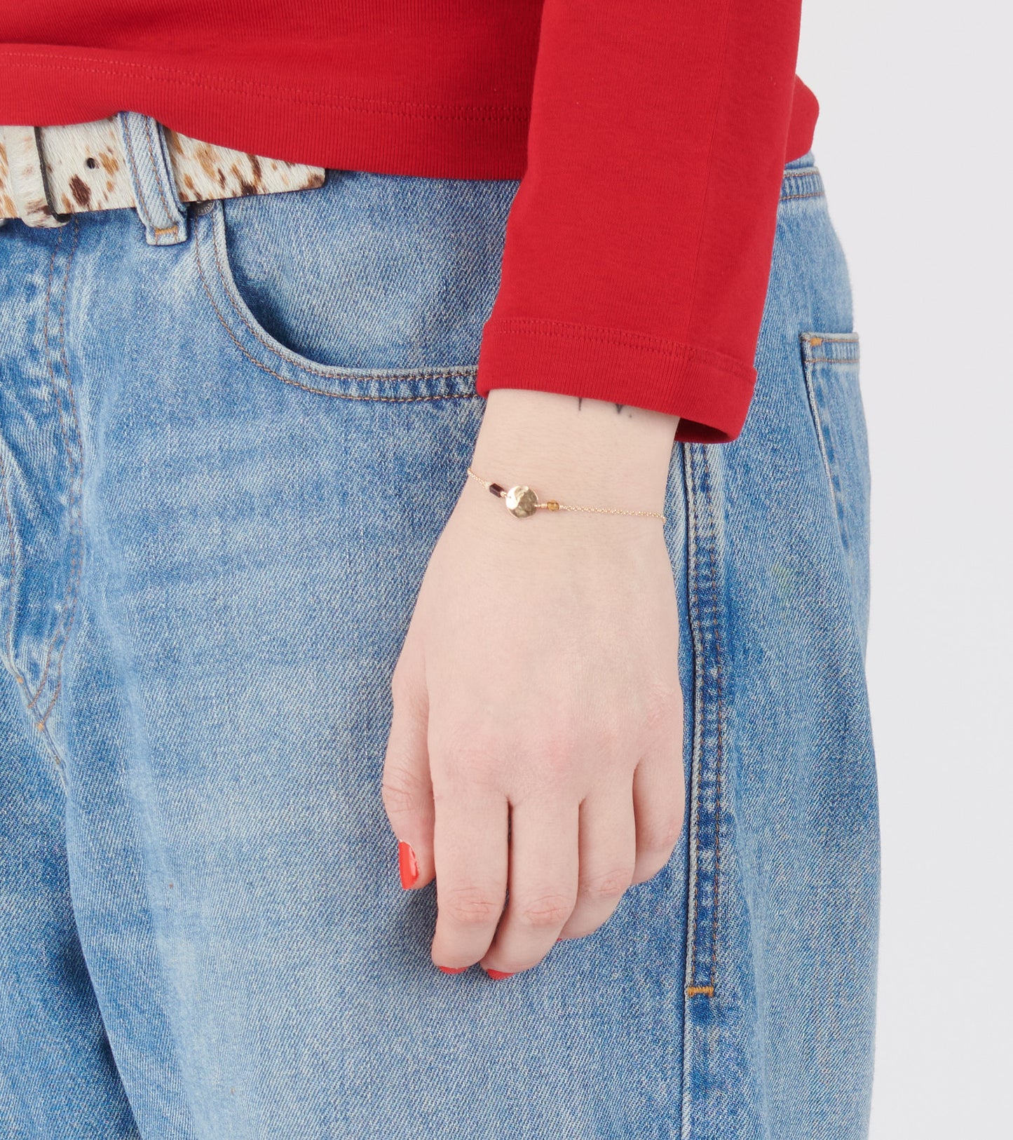 Zahia Bracelet Cream/Brown