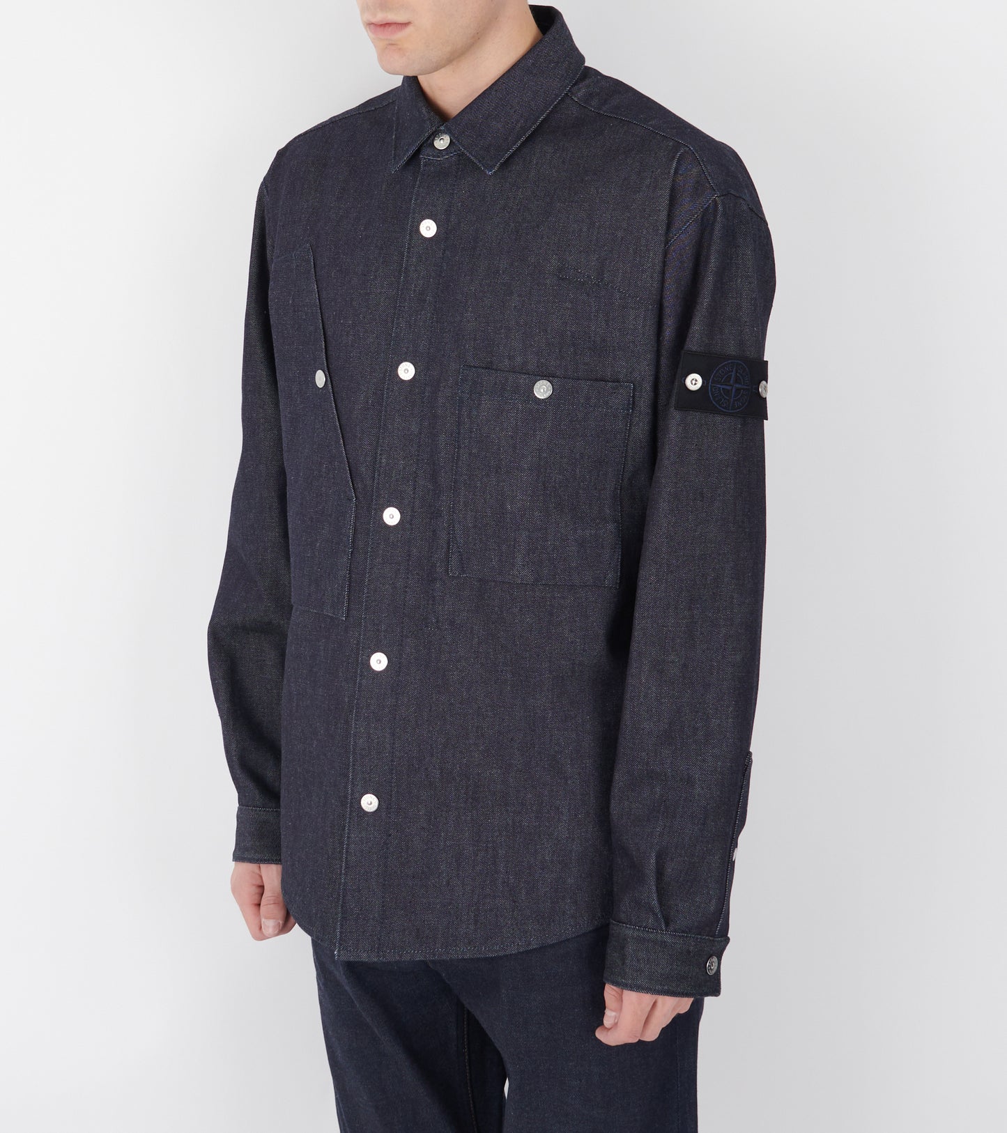 Relaxed Denim Overshirt One Wash Blue