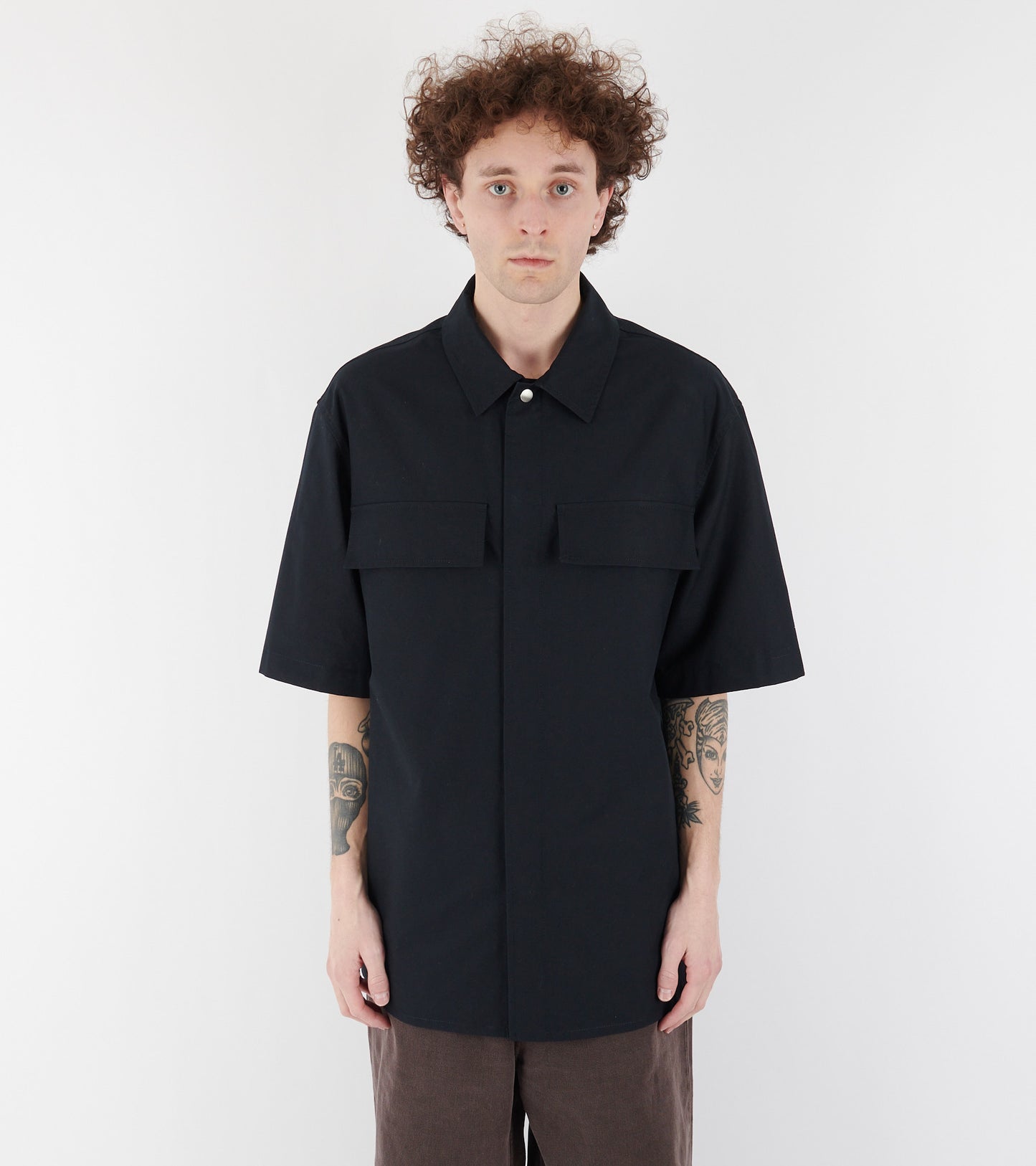 S/S Pocket Shirt Dark Navy