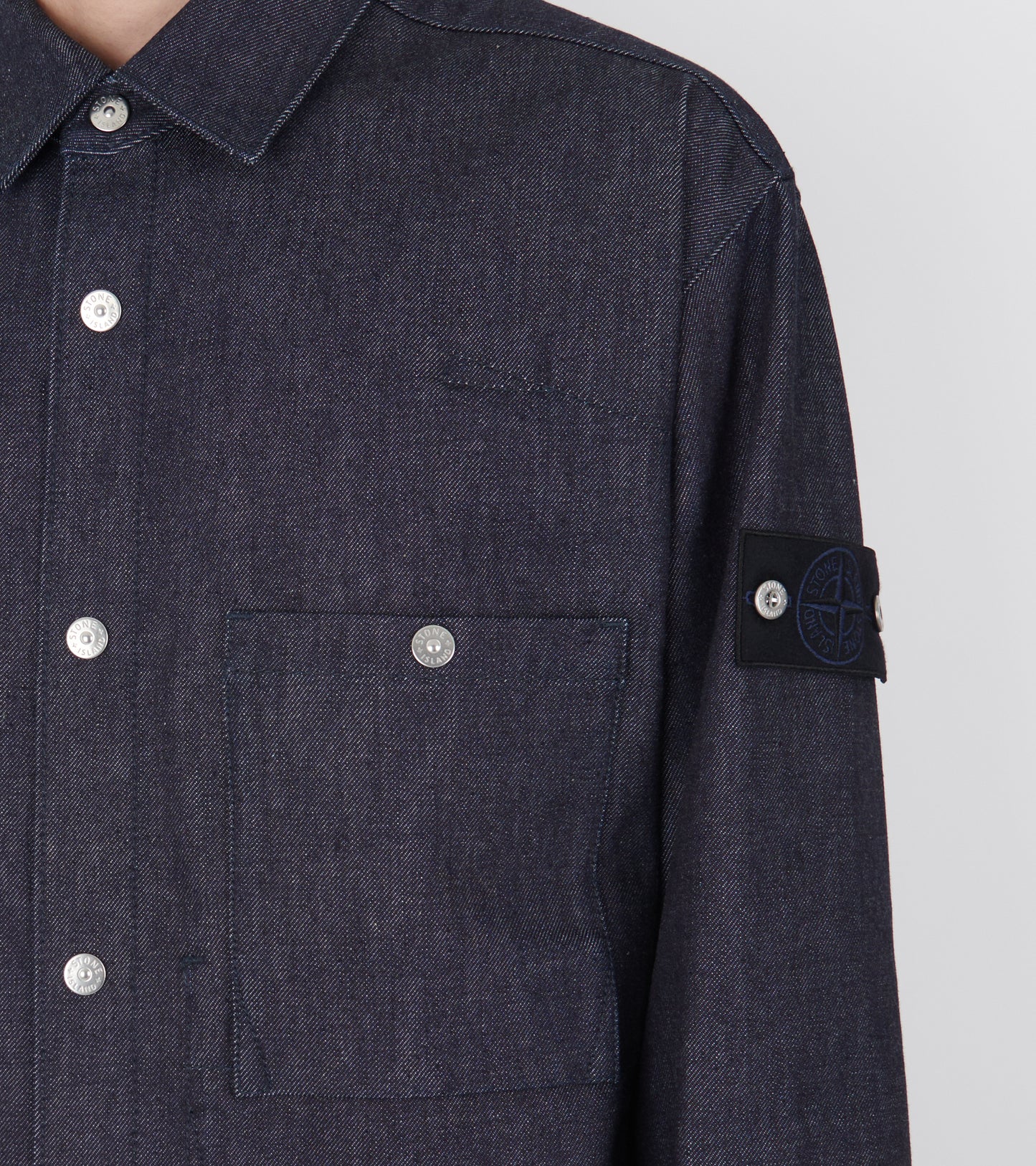 Relaxed Denim Overshirt One Wash Blue