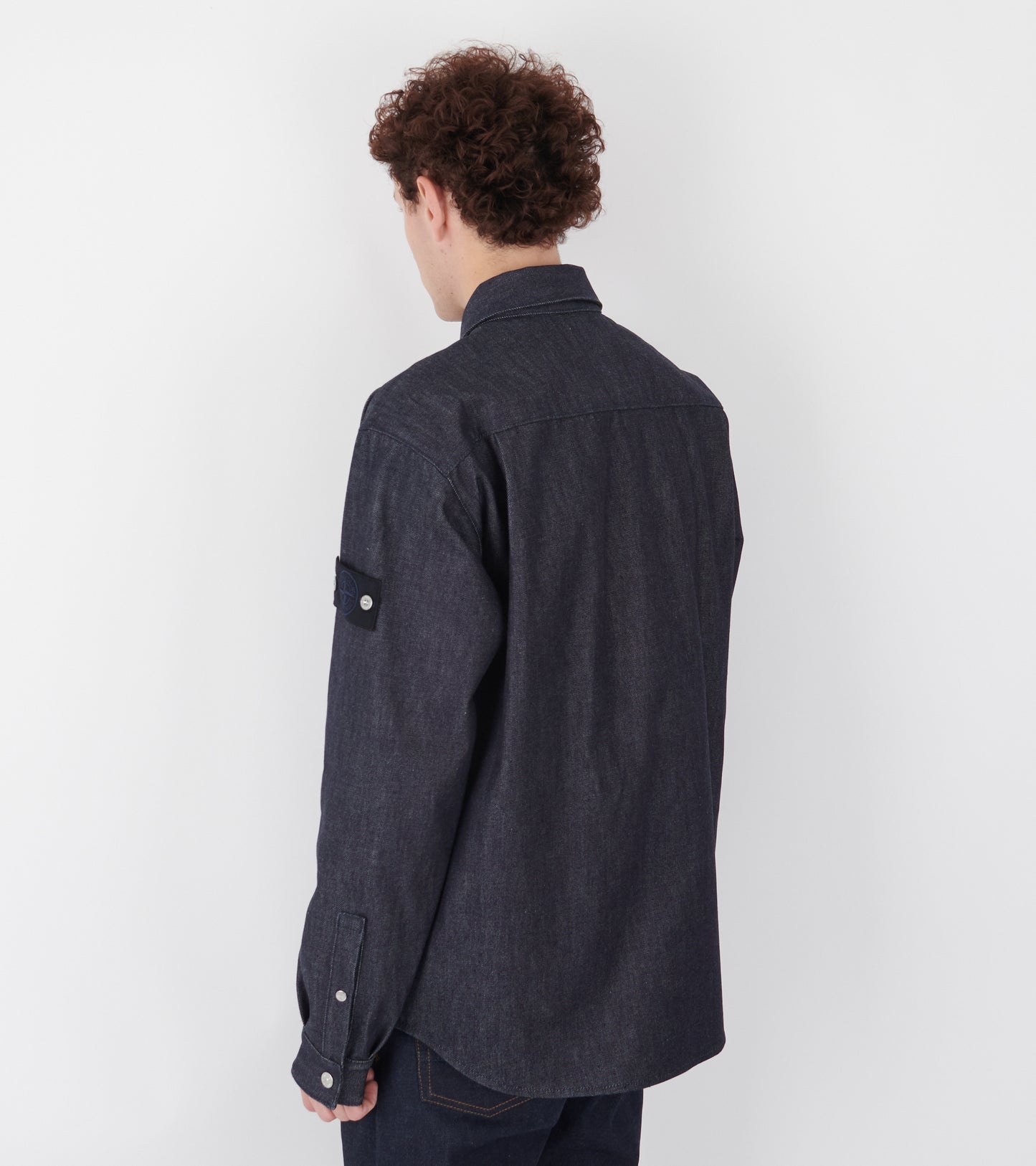 Relaxed Denim Overshirt One Wash Blue