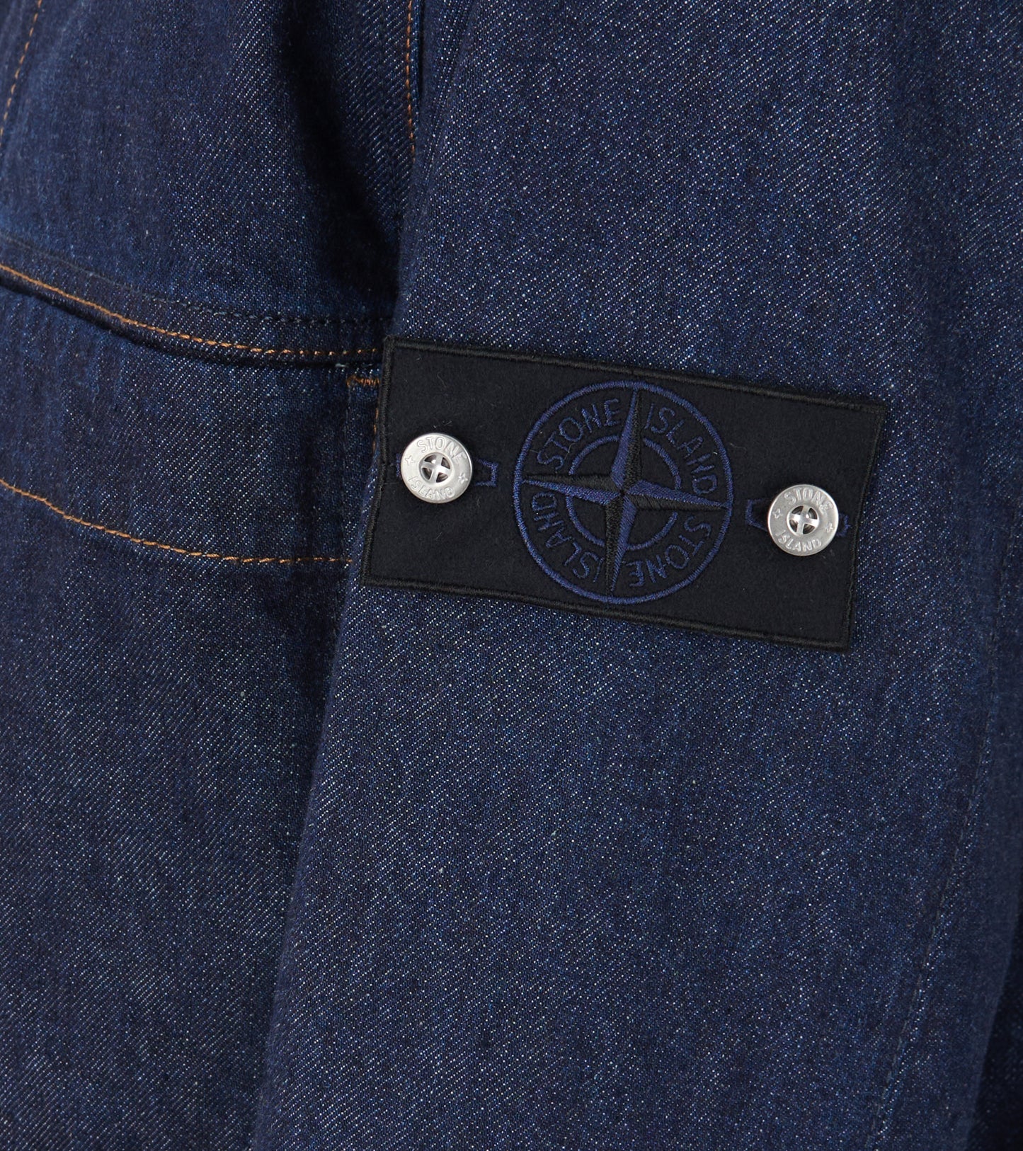 Indigo Denim Rinsed Jacket Dark Blue