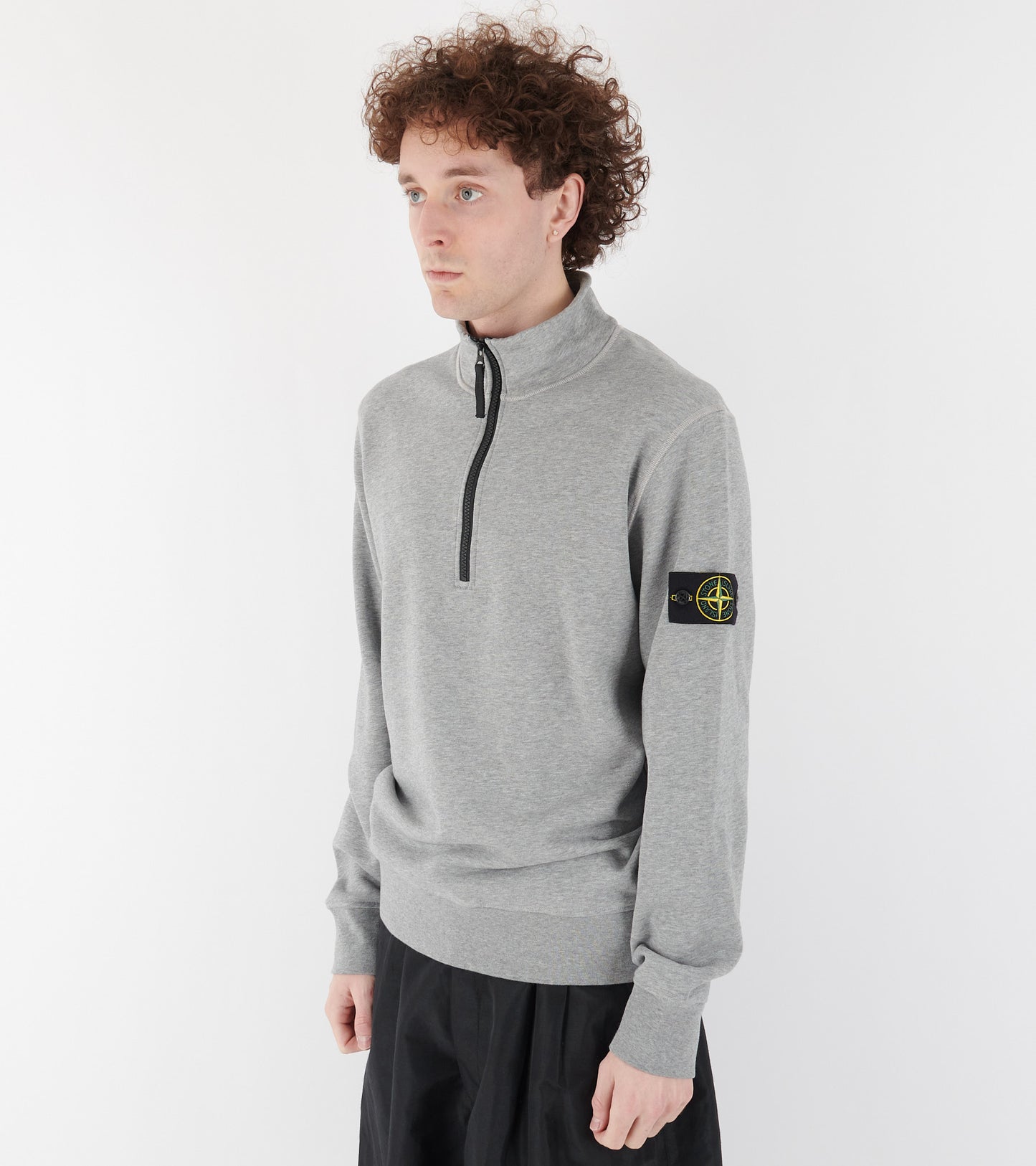 Half Zip Sweatshirt Grey