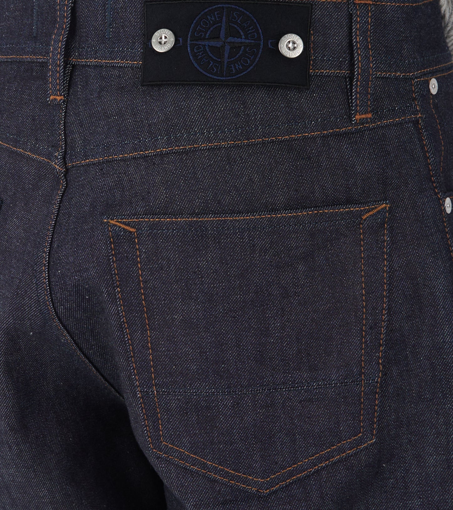 Indigo Denim Raw Loose Jeans One Wash Blue