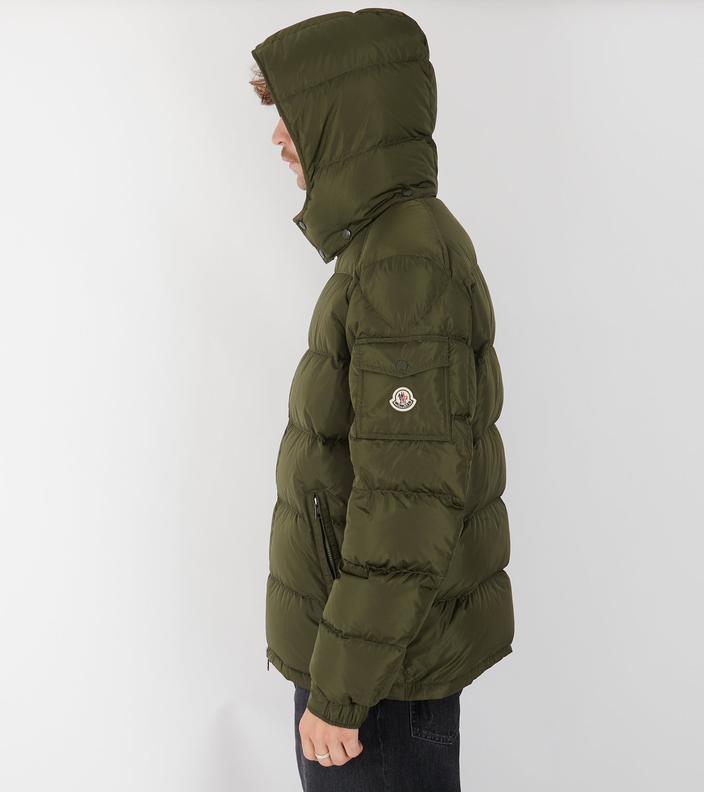 Maya Matte Down Jacket Olive Green