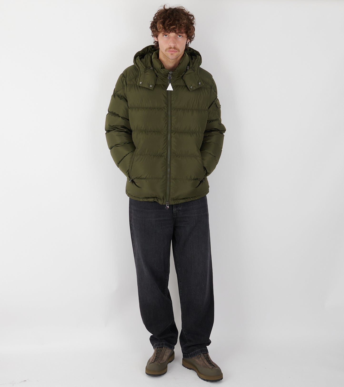 Maya Matte Down Jacket Olive Green