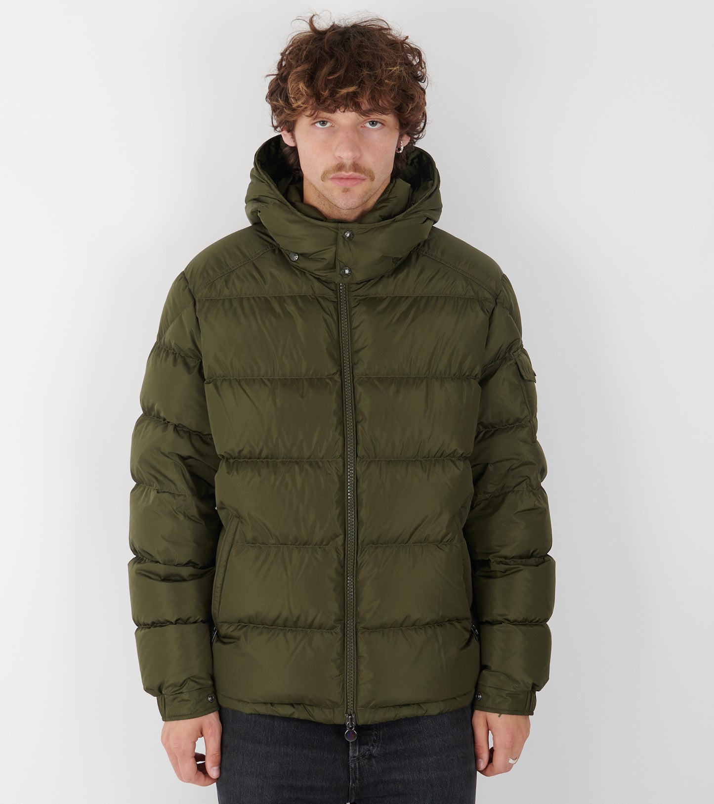 Maya Matte Down Jacket Olive Green