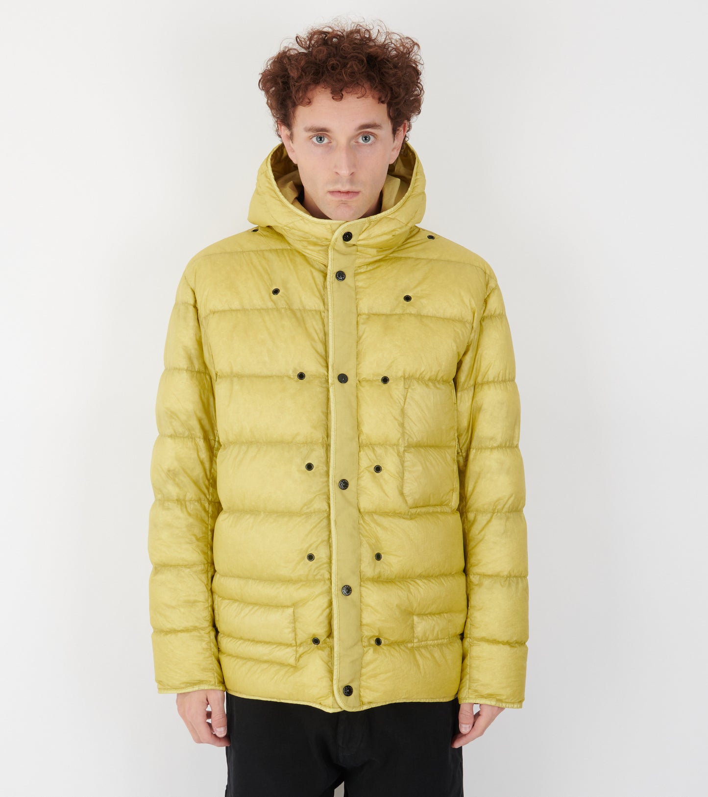Wrinkled Corduroy Coat Military Green