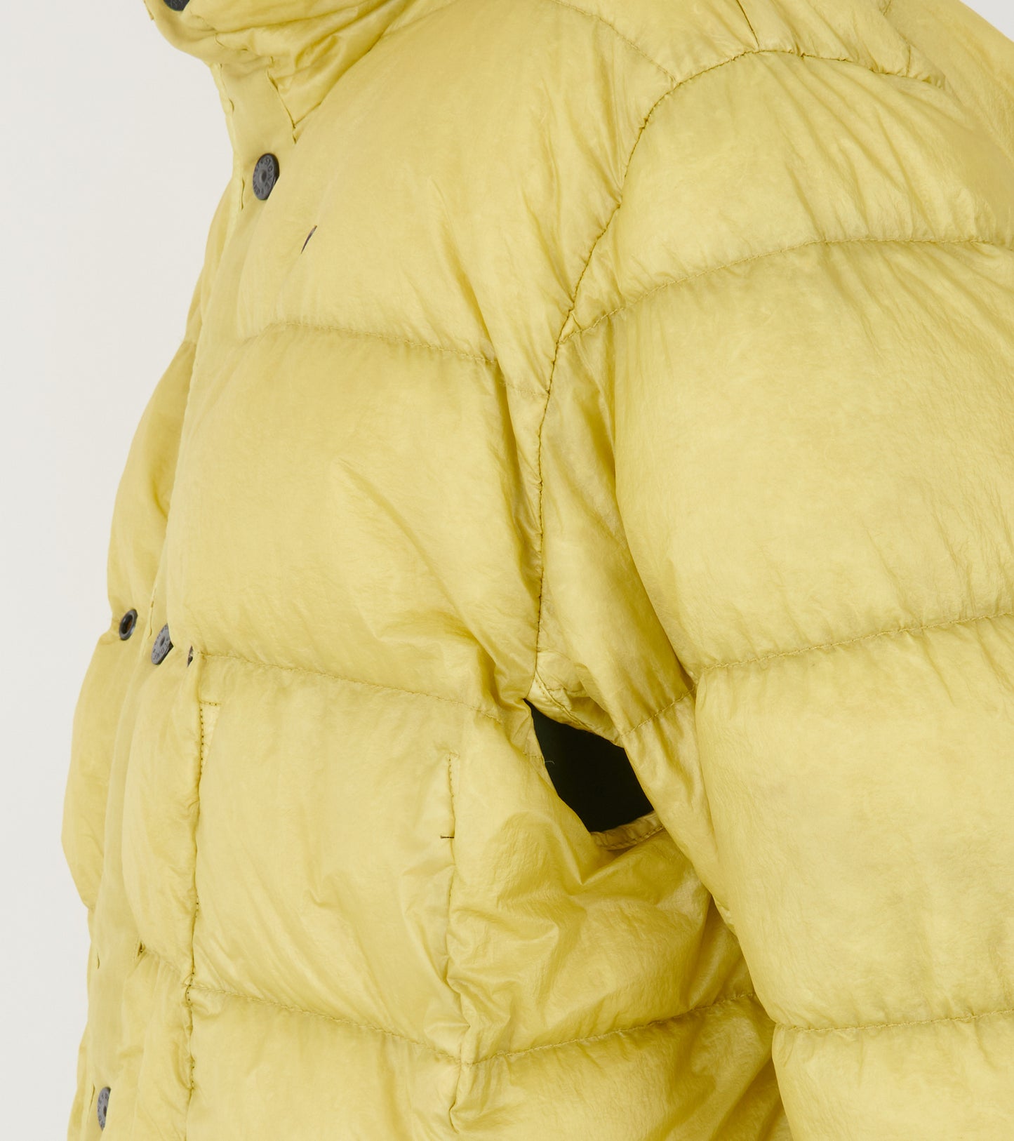Wrinkled Corduroy Coat Military Green