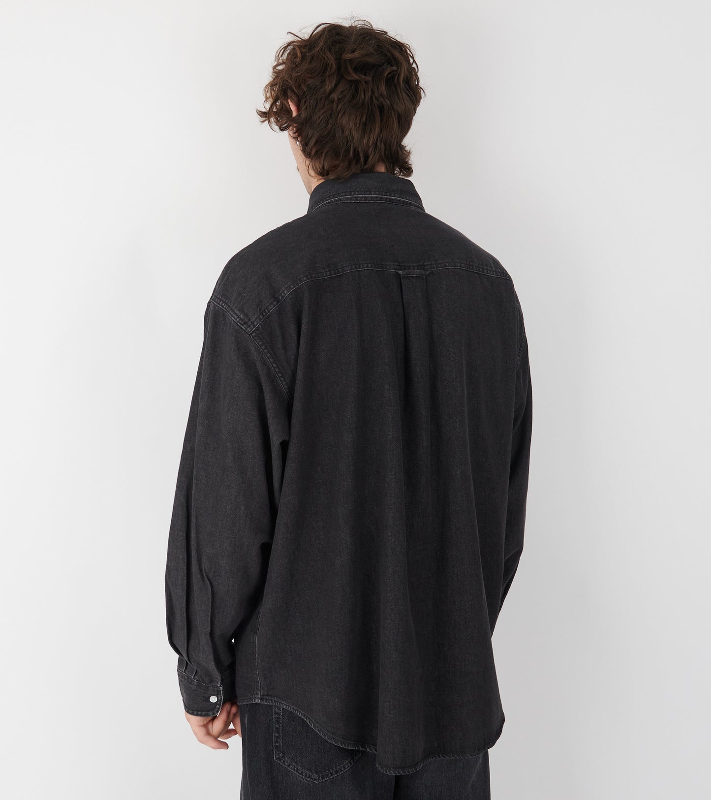 L/S Lucas Shirt Black Stone Washed