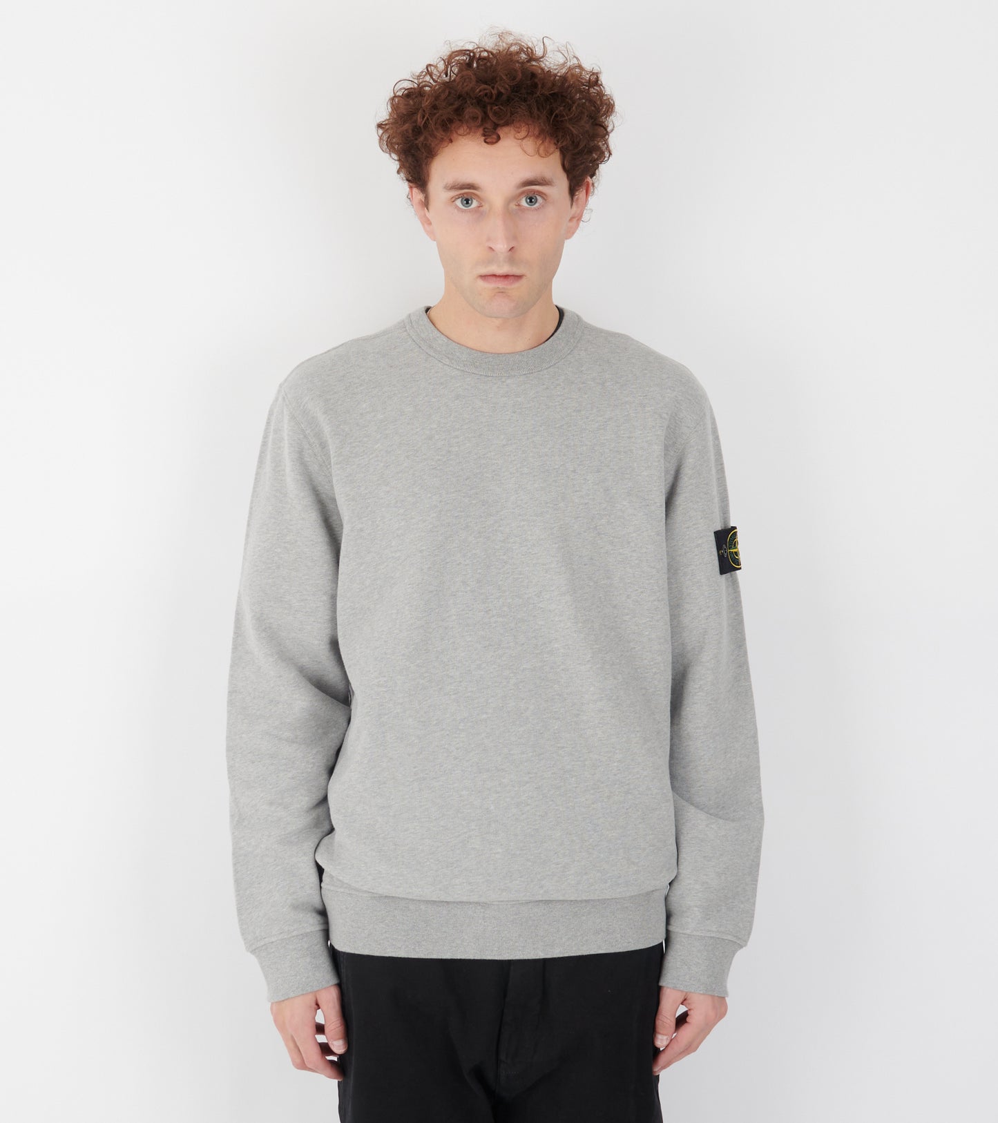 Patch Sweatshirt Grey Melange