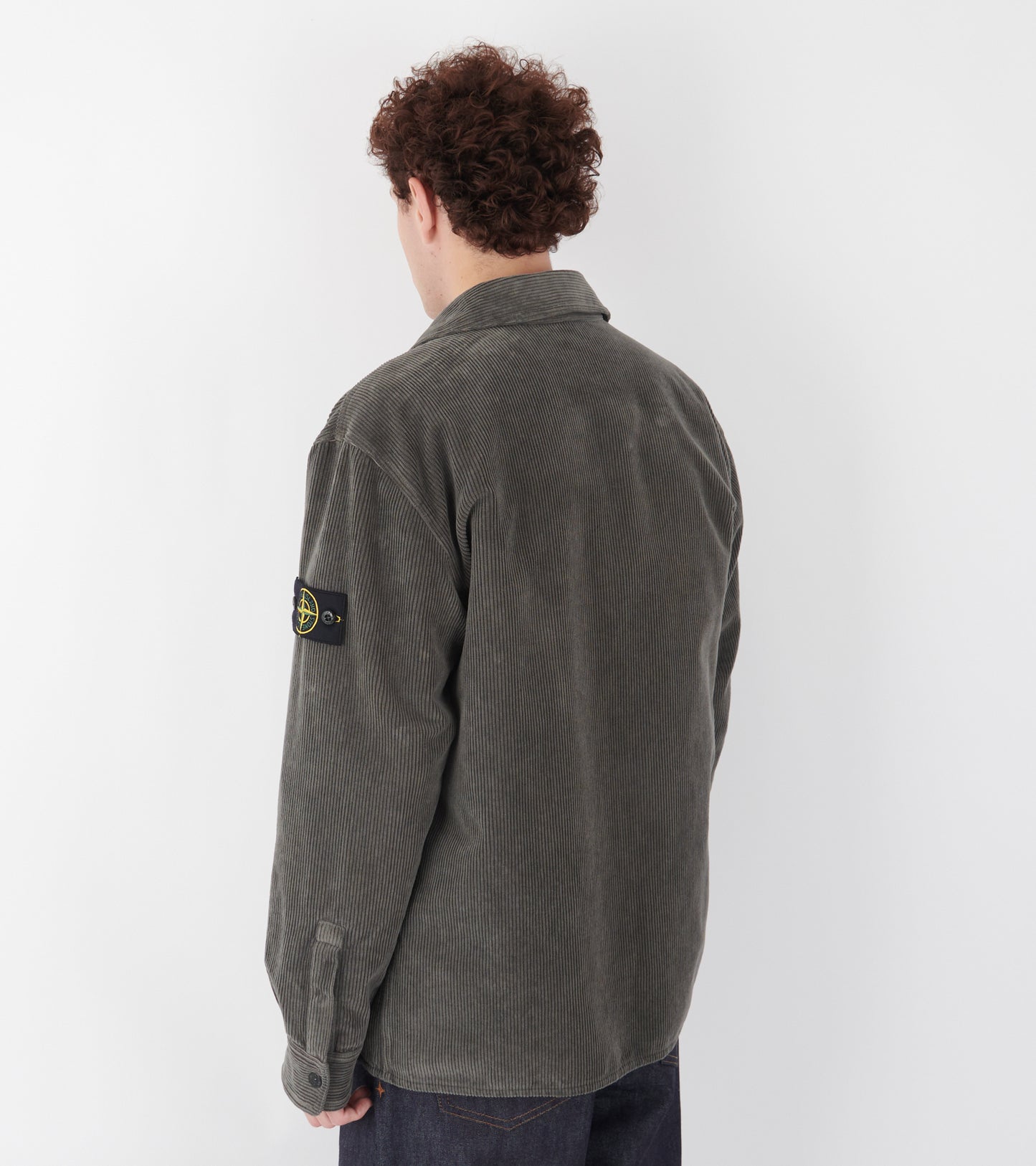 Cotton Corduroy Overshirt Dark Grey