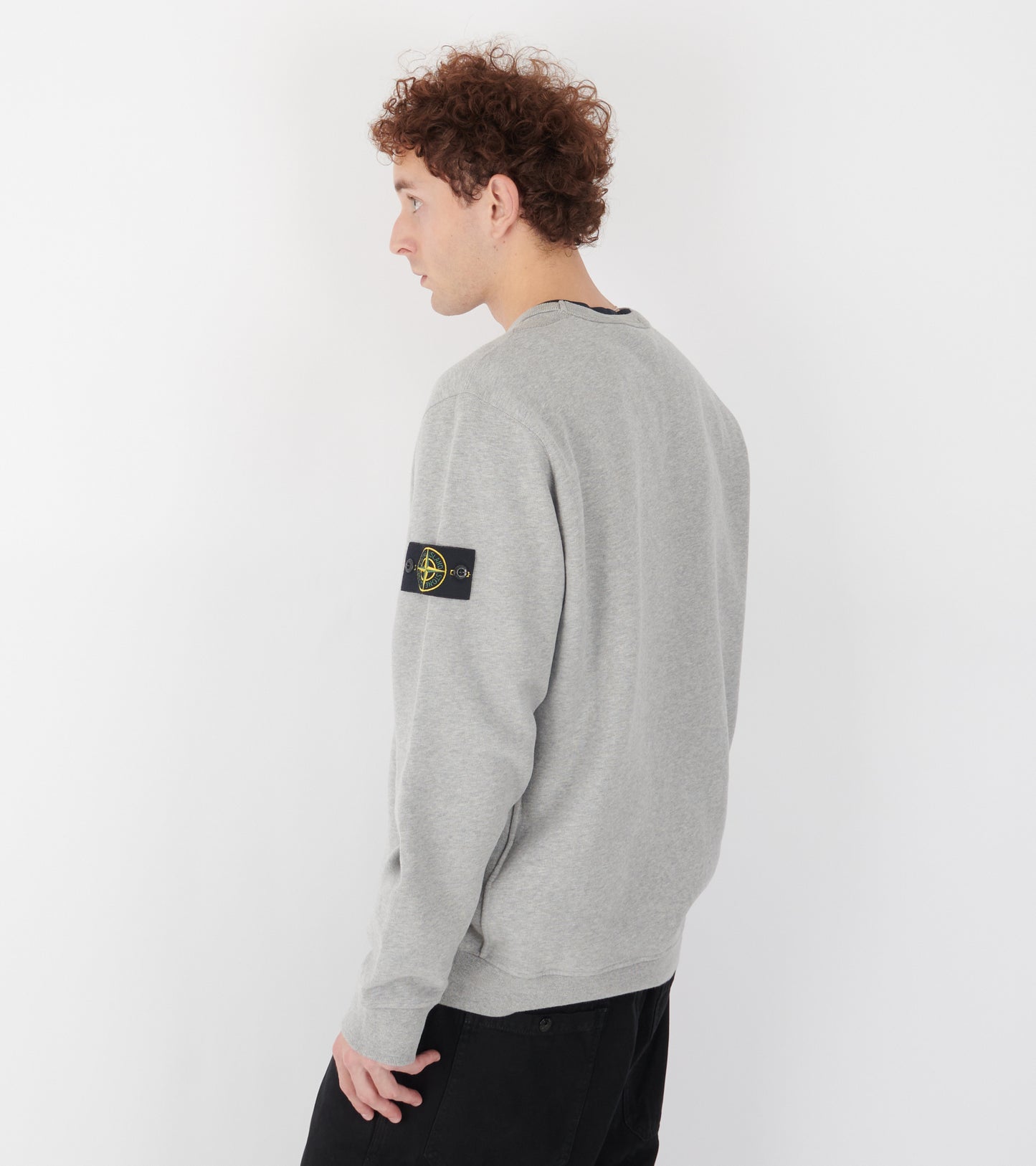 Patch Sweatshirt Grey Melange
