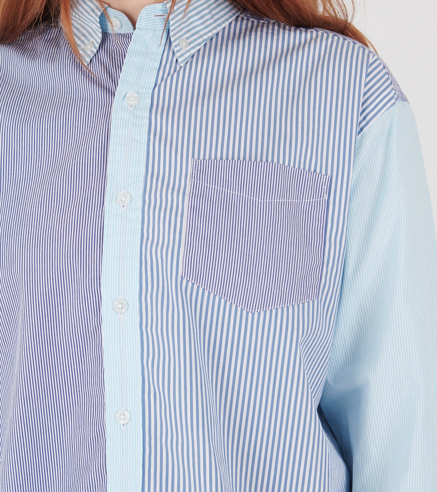 Striped Shirt Blue Mix