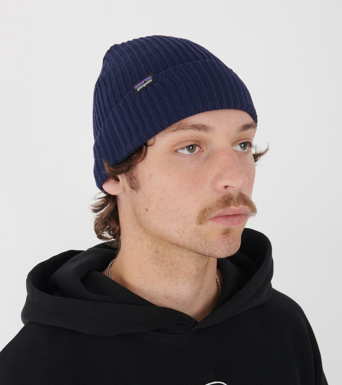 Fishermans Rolled Beanie Navy Blue