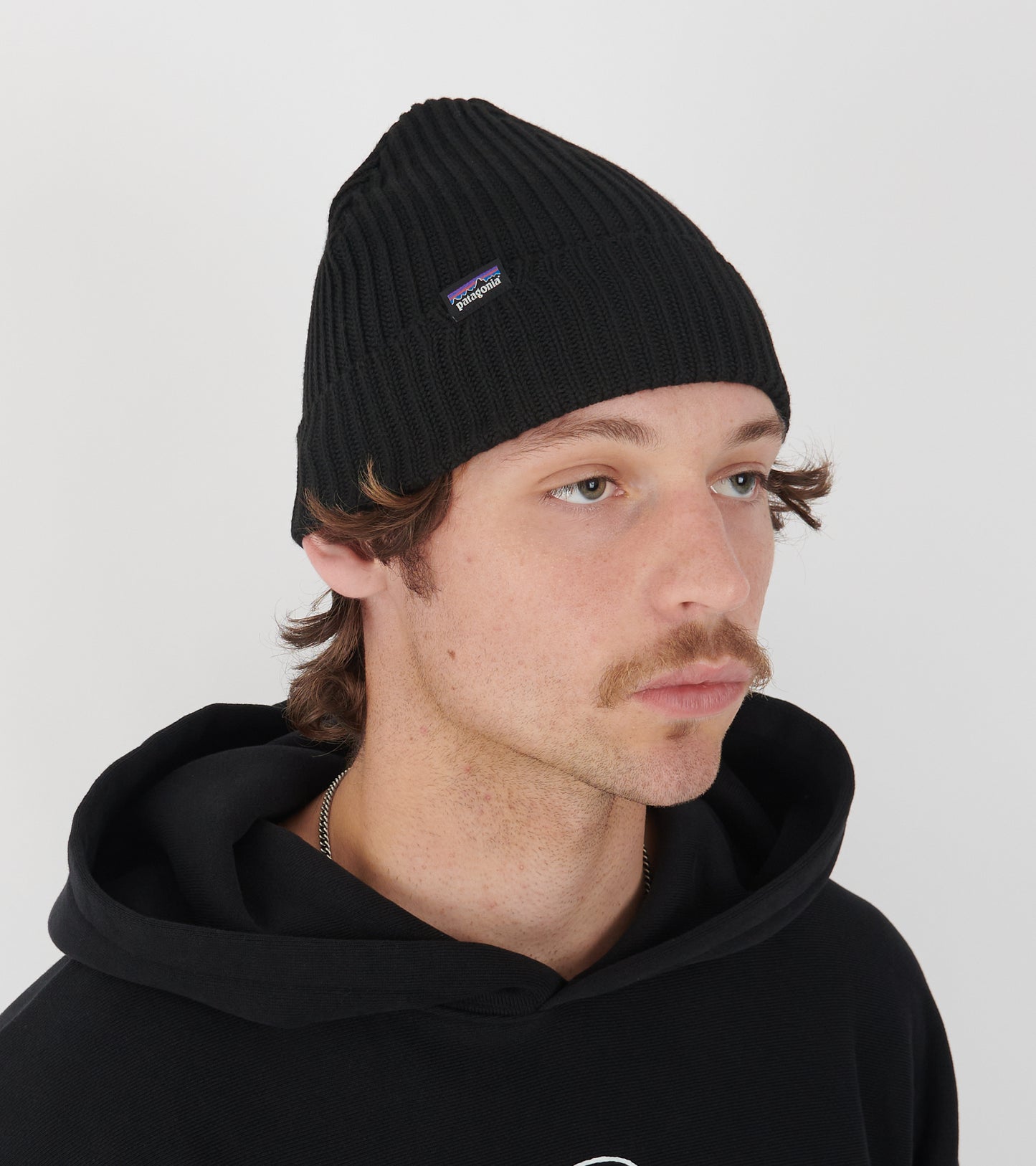 Fishermans Rolled Beanie Black