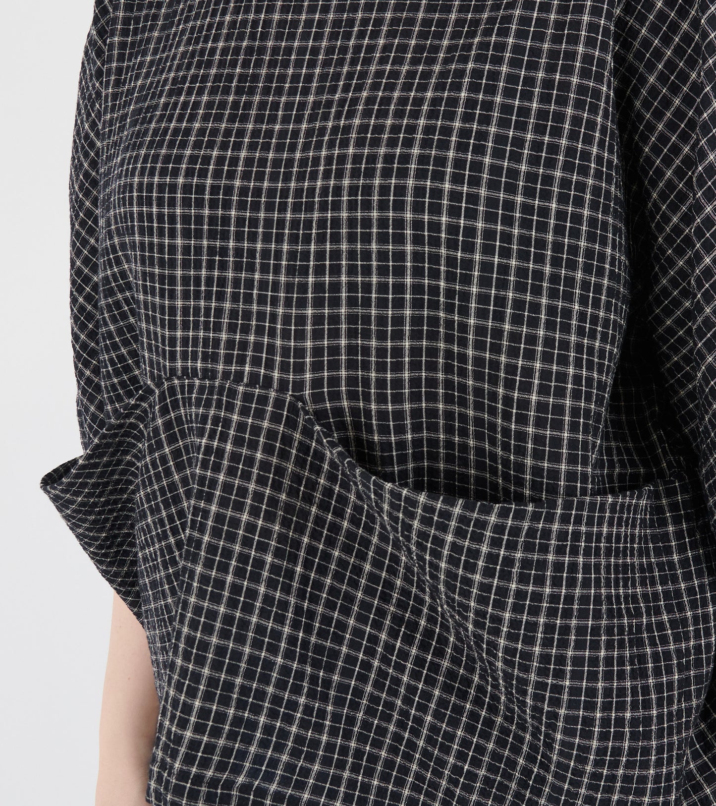 Limp Blouse Black/White Checks