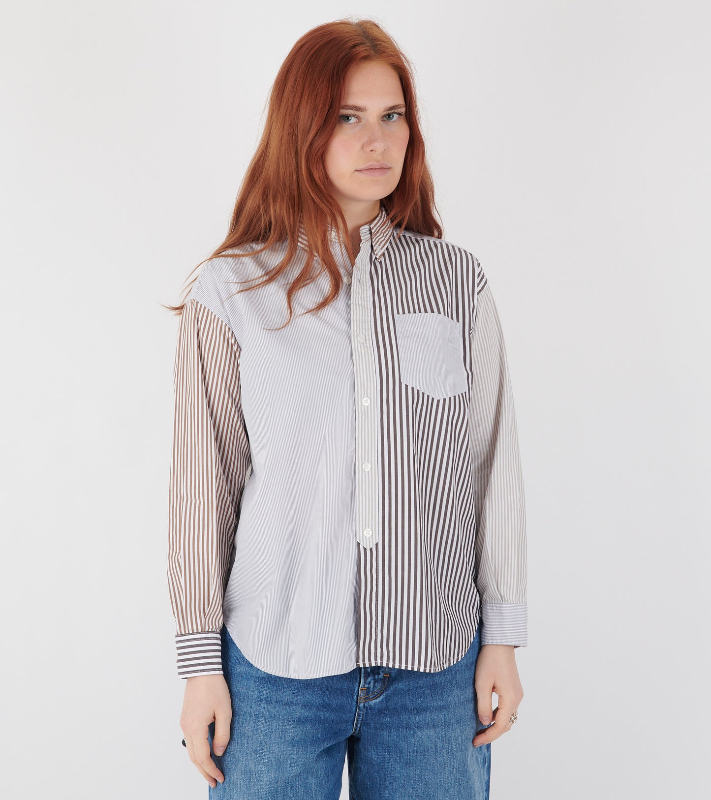Striped Shirt Natural Mix