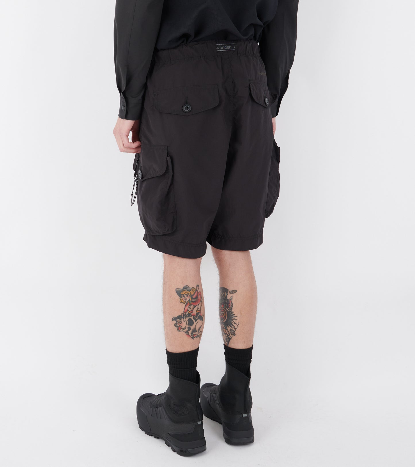 Oversized Cargo Shorts Black