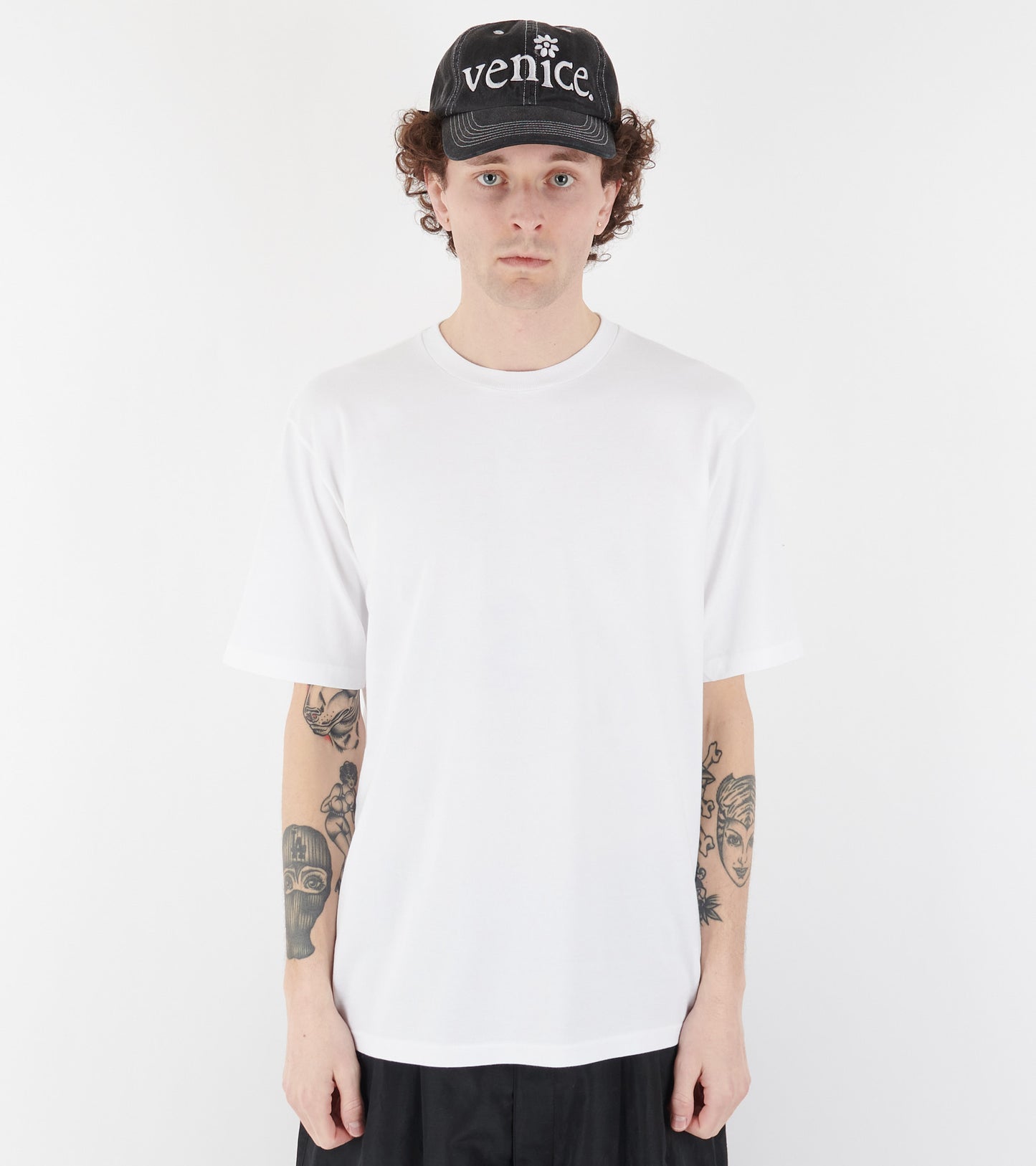 Luster Plaiting Tee White