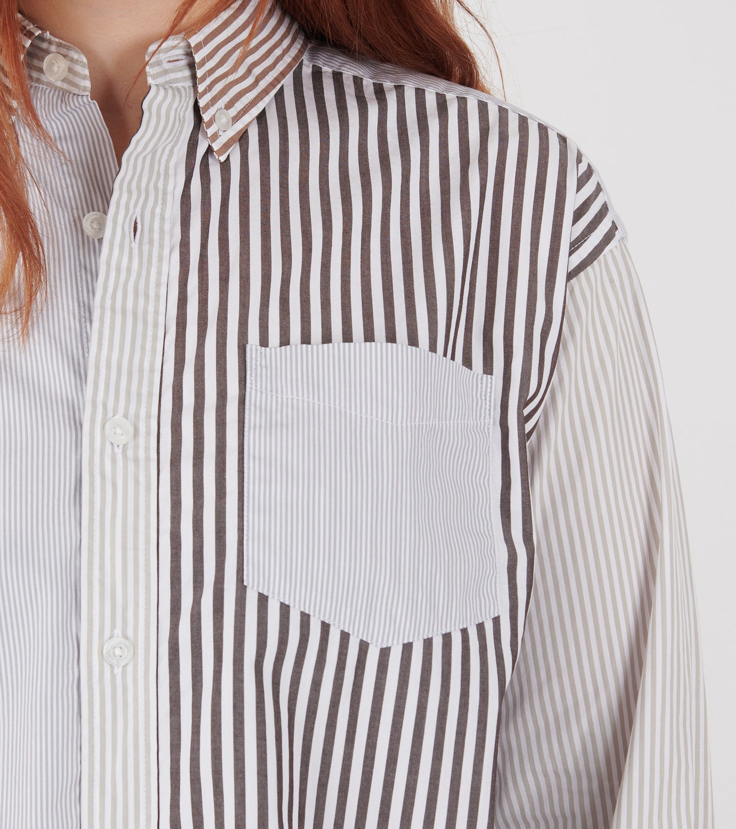 Striped Shirt Natural Mix