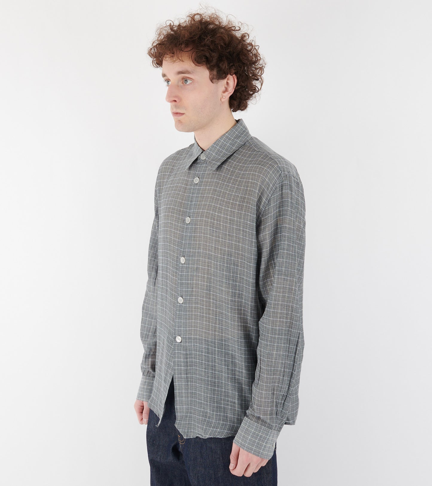 Beyond Shirt Picnic Check Cotton Silk