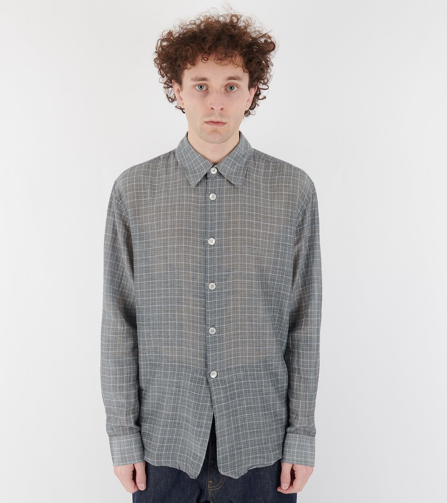 Beyond Shirt Picnic Check Cotton Silk